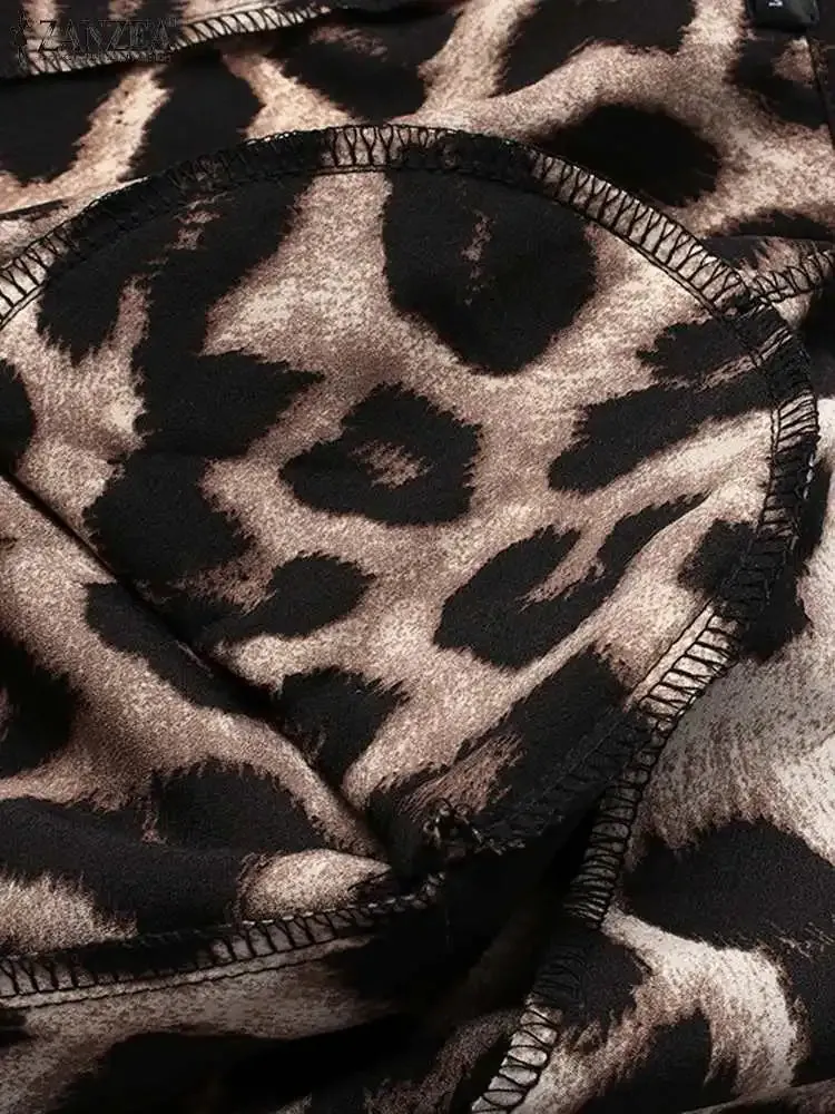 Fashion Leopard Printed Vintage Blazer