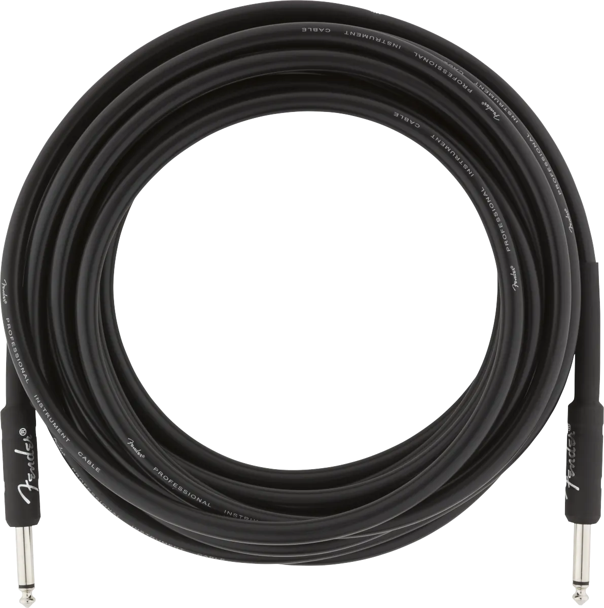 Fender Professional Series Instrument Cable, Straight/Straight, 18.6', Black