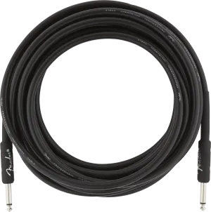 Fender Professional Series Instrument Cable, Straight/Straight, 18.6', Black