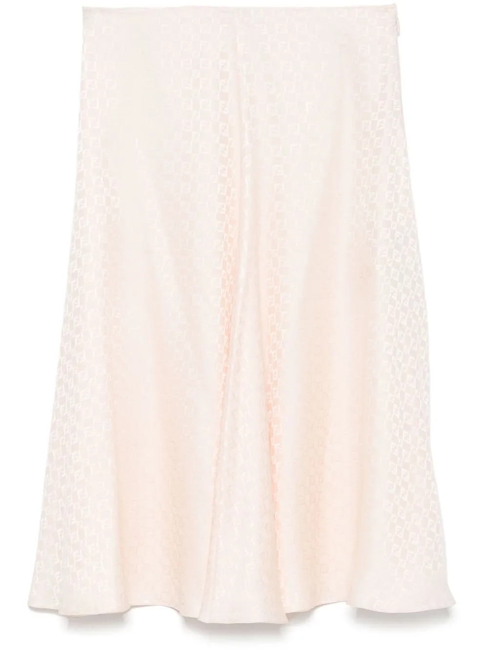 Ff silk midi skirt