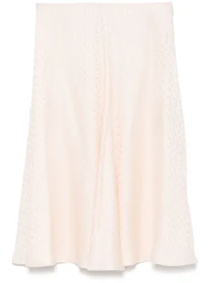 Ff silk midi skirt