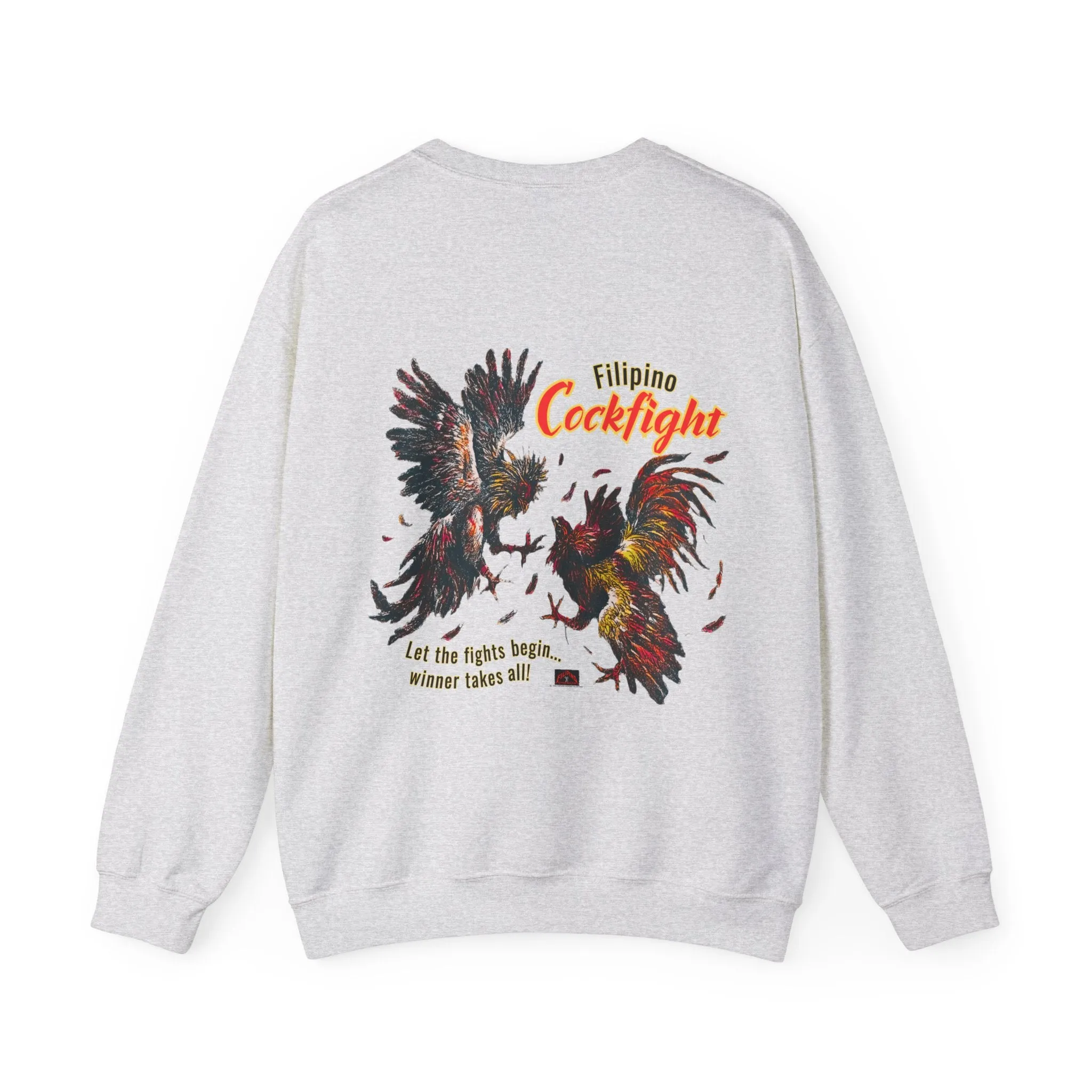 Filipino Strength Filipino Cockfight Vintage Design 90s New Print Unisex Heavy Blend™ Crewneck Sweatshirt