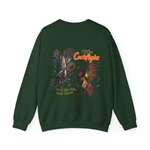 Filipino Strength Filipino Cockfight Vintage Design 90s New Print Unisex Heavy Blend™ Crewneck Sweatshirt