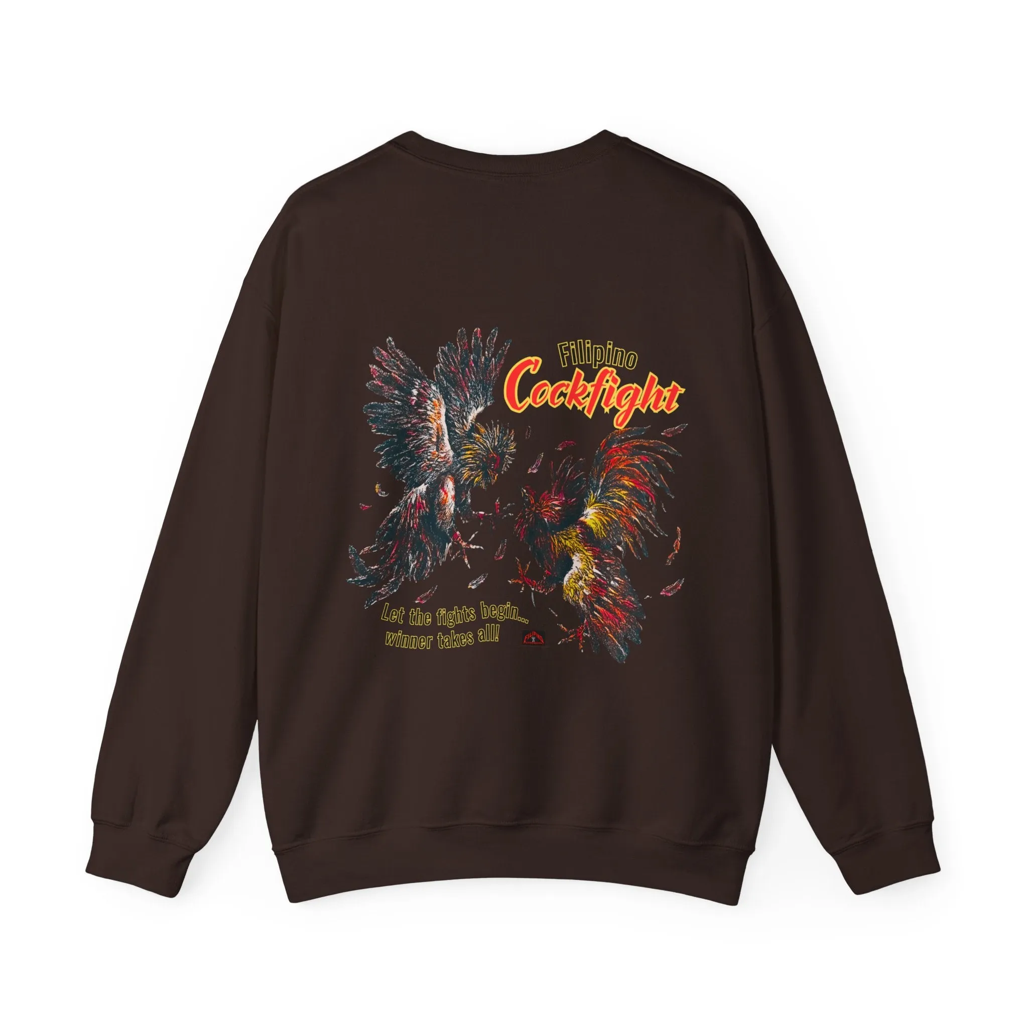 Filipino Strength Filipino Cockfight Vintage Design 90s New Print Unisex Heavy Blend™ Crewneck Sweatshirt