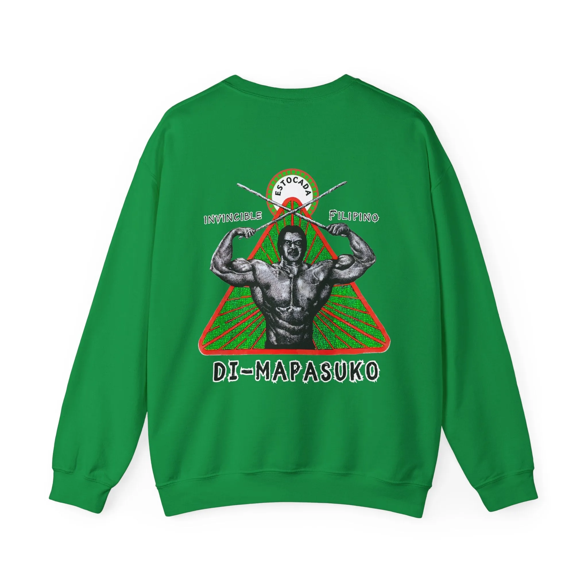 Filipino Strength Invincible Filipino Estocada Vintage Design 90s New Print Unisex Heavy Blend™ Crewneck Sweatshirt