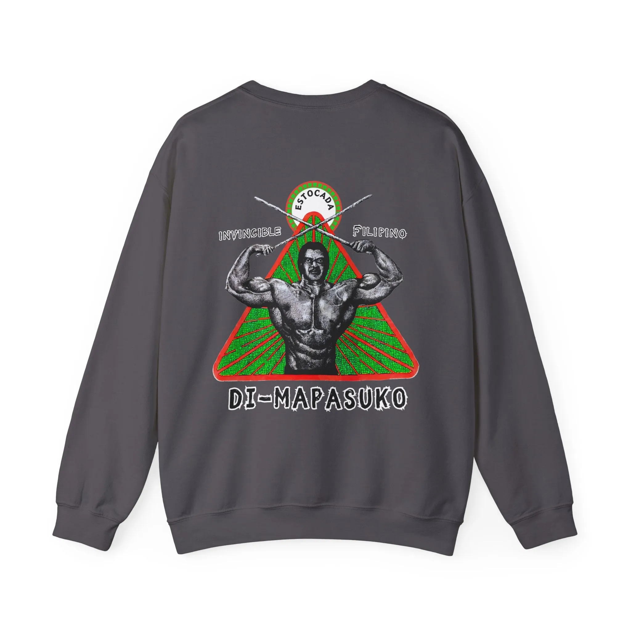 Filipino Strength Invincible Filipino Estocada Vintage Design 90s New Print Unisex Heavy Blend™ Crewneck Sweatshirt