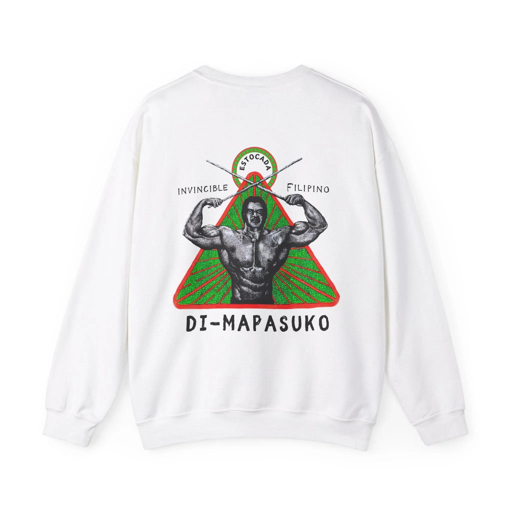 Filipino Strength Invincible Filipino Estocada Vintage Design 90s New Print Unisex Heavy Blend™ Crewneck Sweatshirt