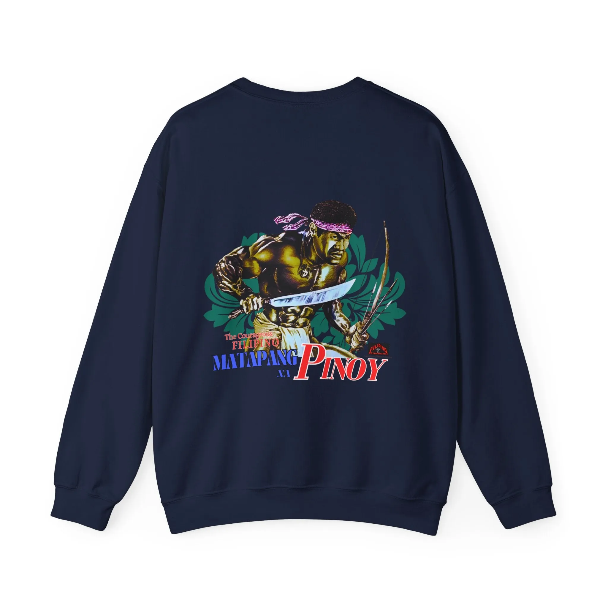 Filipino Strength Matapang Na Pinoy The Courageous Filipino Vintage Design 90s New Print Unisex Heavy Blend™ Crewneck Sweatshirt