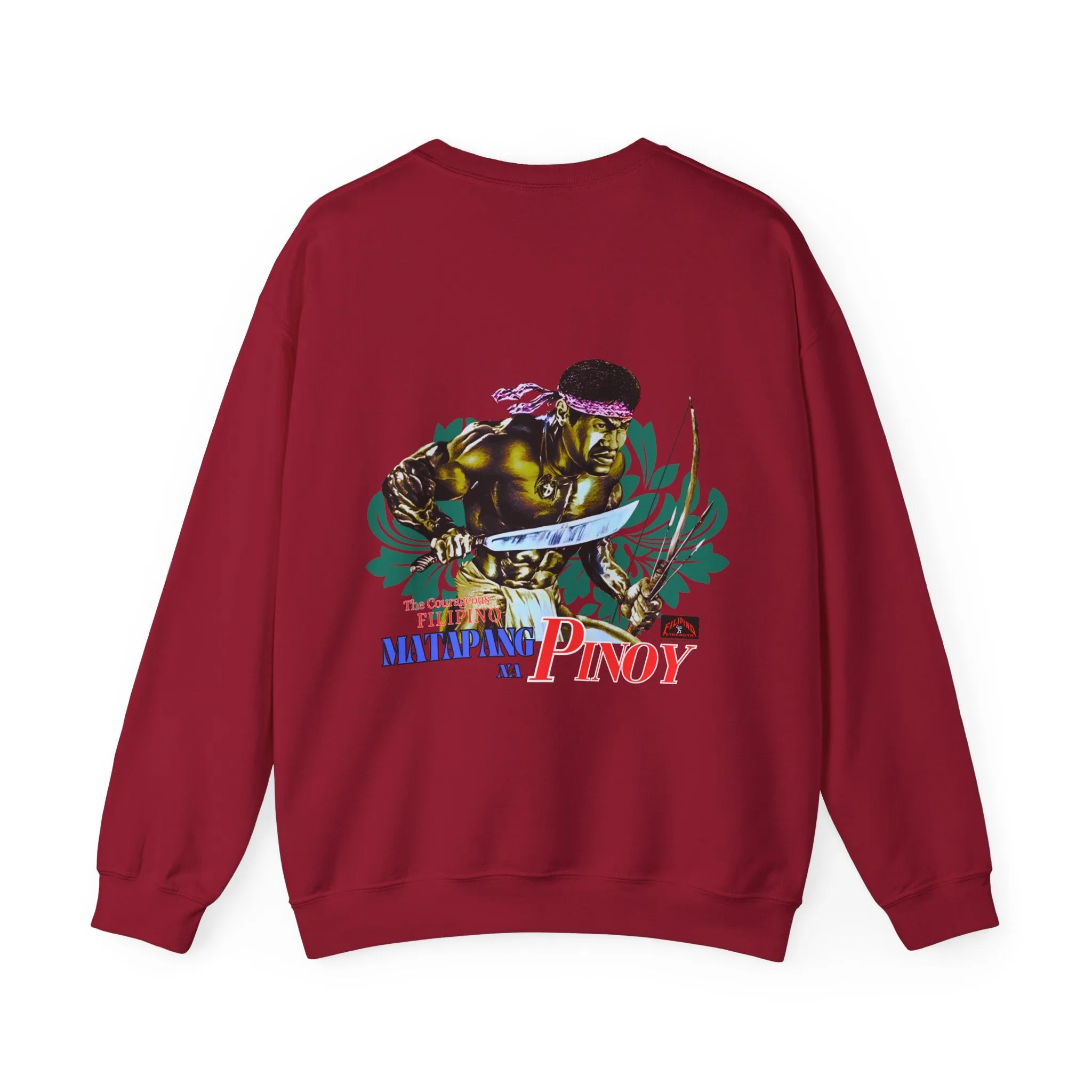 Filipino Strength Matapang Na Pinoy The Courageous Filipino Vintage Design 90s New Print Unisex Heavy Blend™ Crewneck Sweatshirt