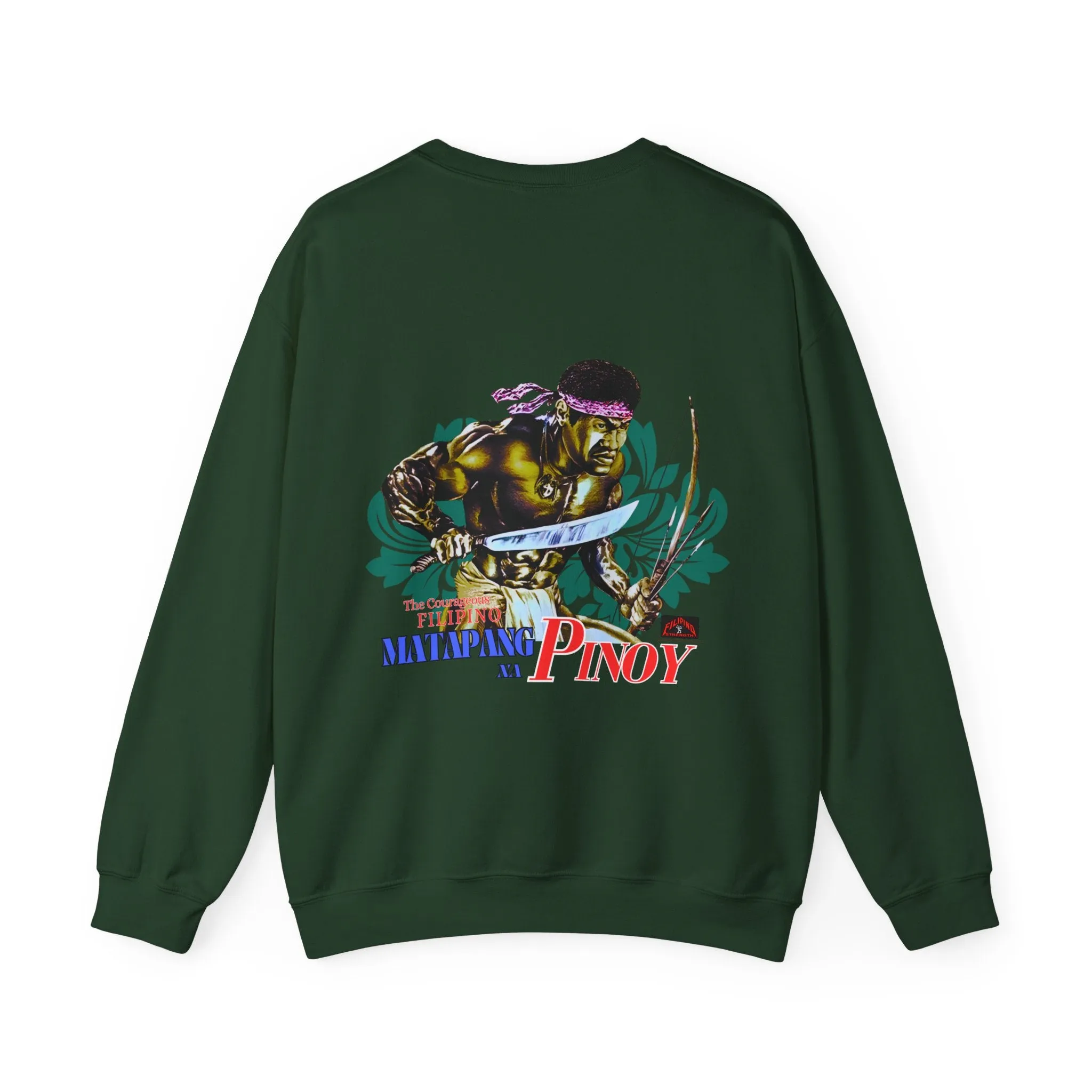Filipino Strength Matapang Na Pinoy The Courageous Filipino Vintage Design 90s New Print Unisex Heavy Blend™ Crewneck Sweatshirt