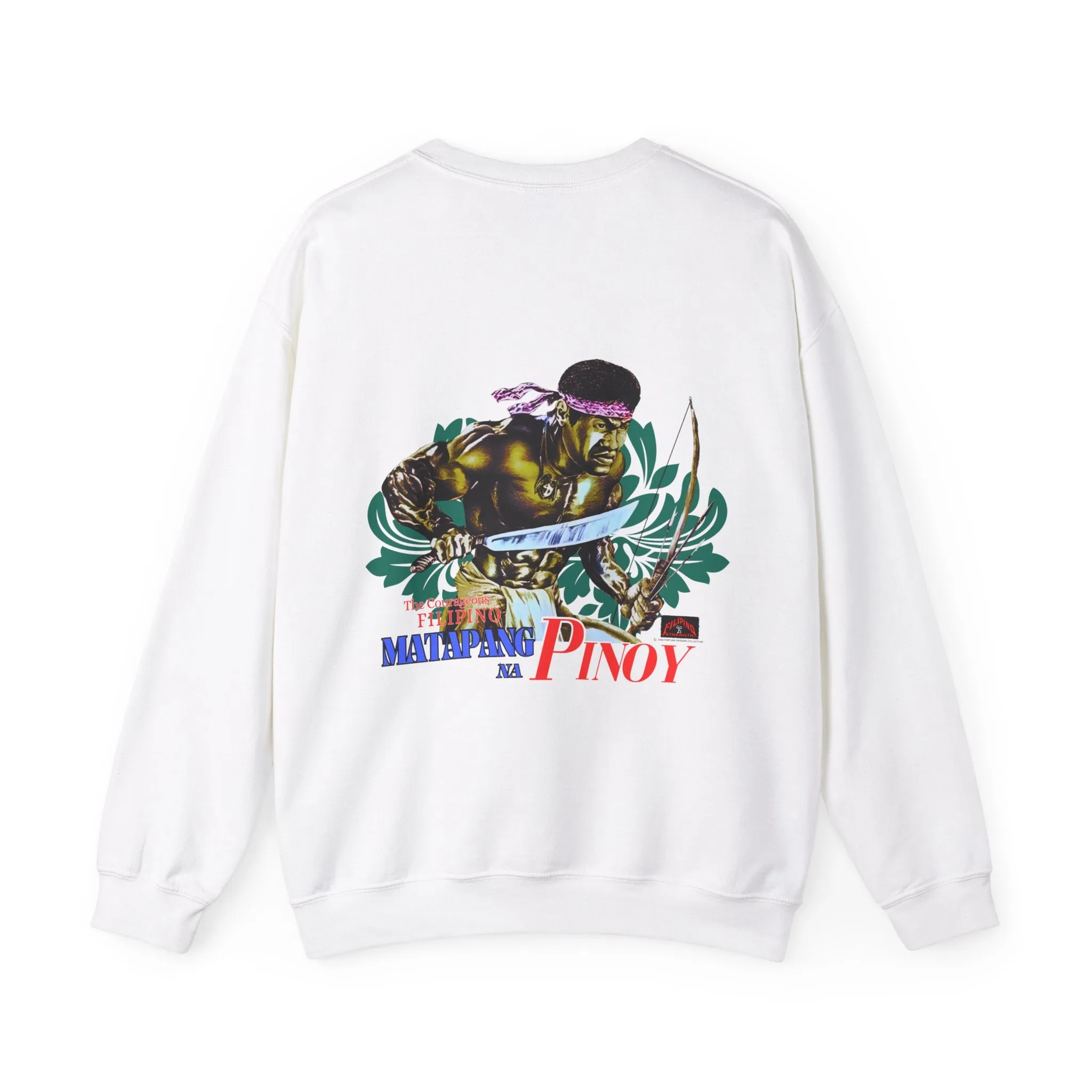 Filipino Strength Matapang Na Pinoy The Courageous Filipino Vintage Design 90s New Print Unisex Heavy Blend™ Crewneck Sweatshirt