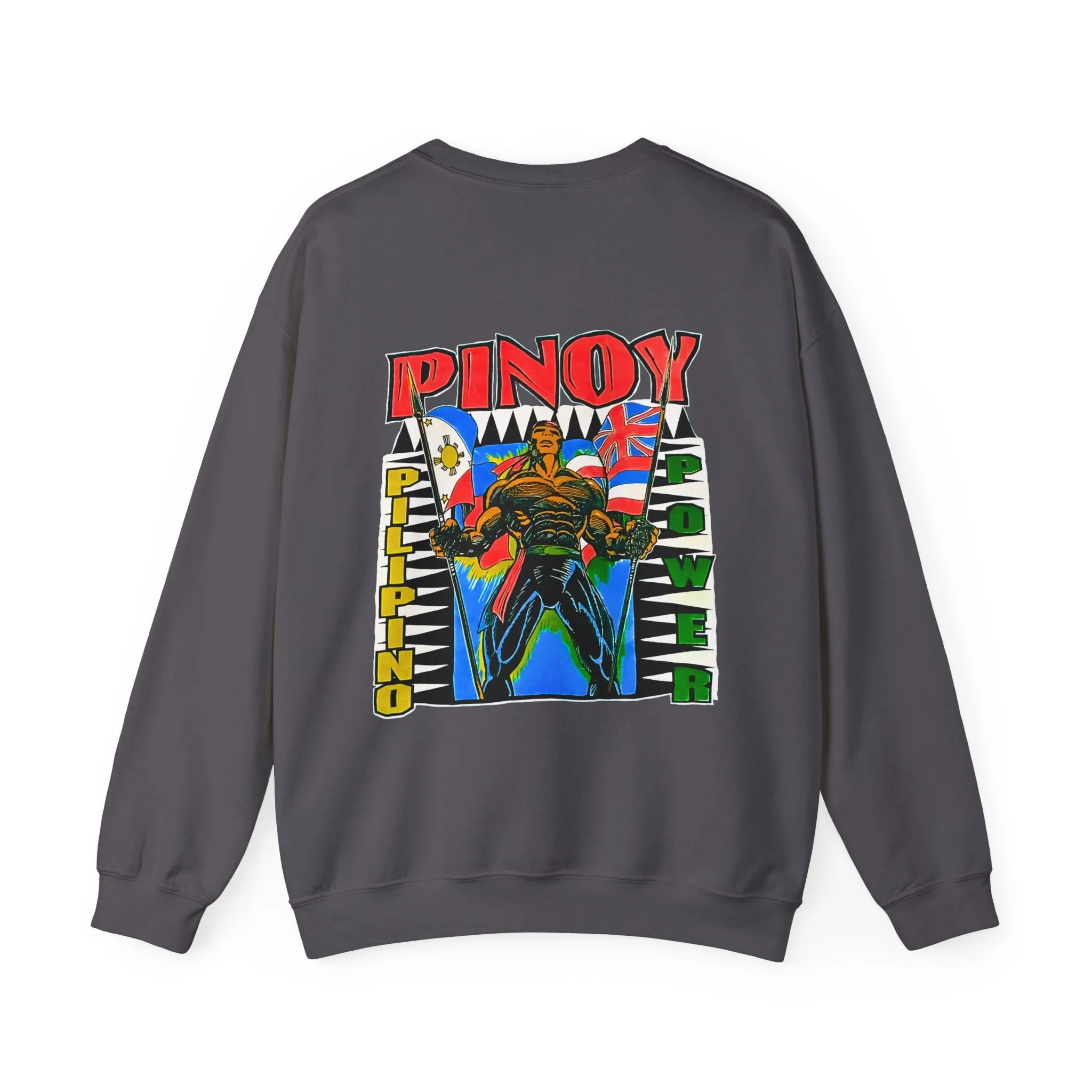 Filipino Strength Pinoy Pilipino Power Vintage Design 90s New Print Unisex Heavy Blend™ Crewneck Sweatshirt