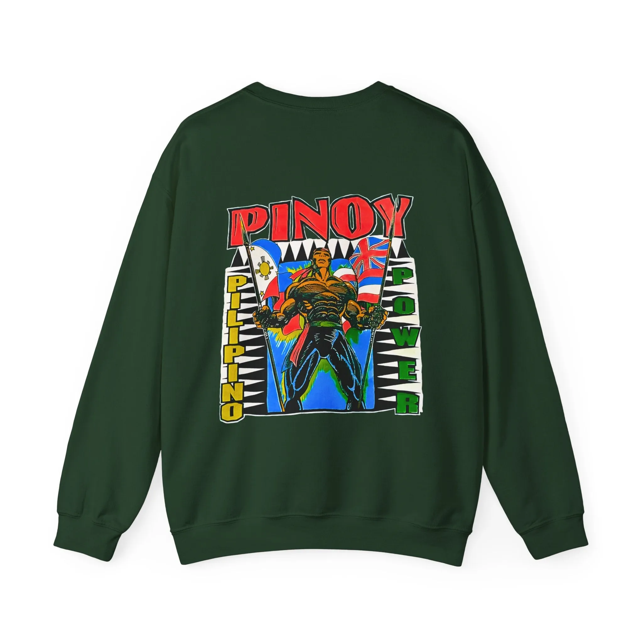 Filipino Strength Pinoy Pilipino Power Vintage Design 90s New Print Unisex Heavy Blend™ Crewneck Sweatshirt