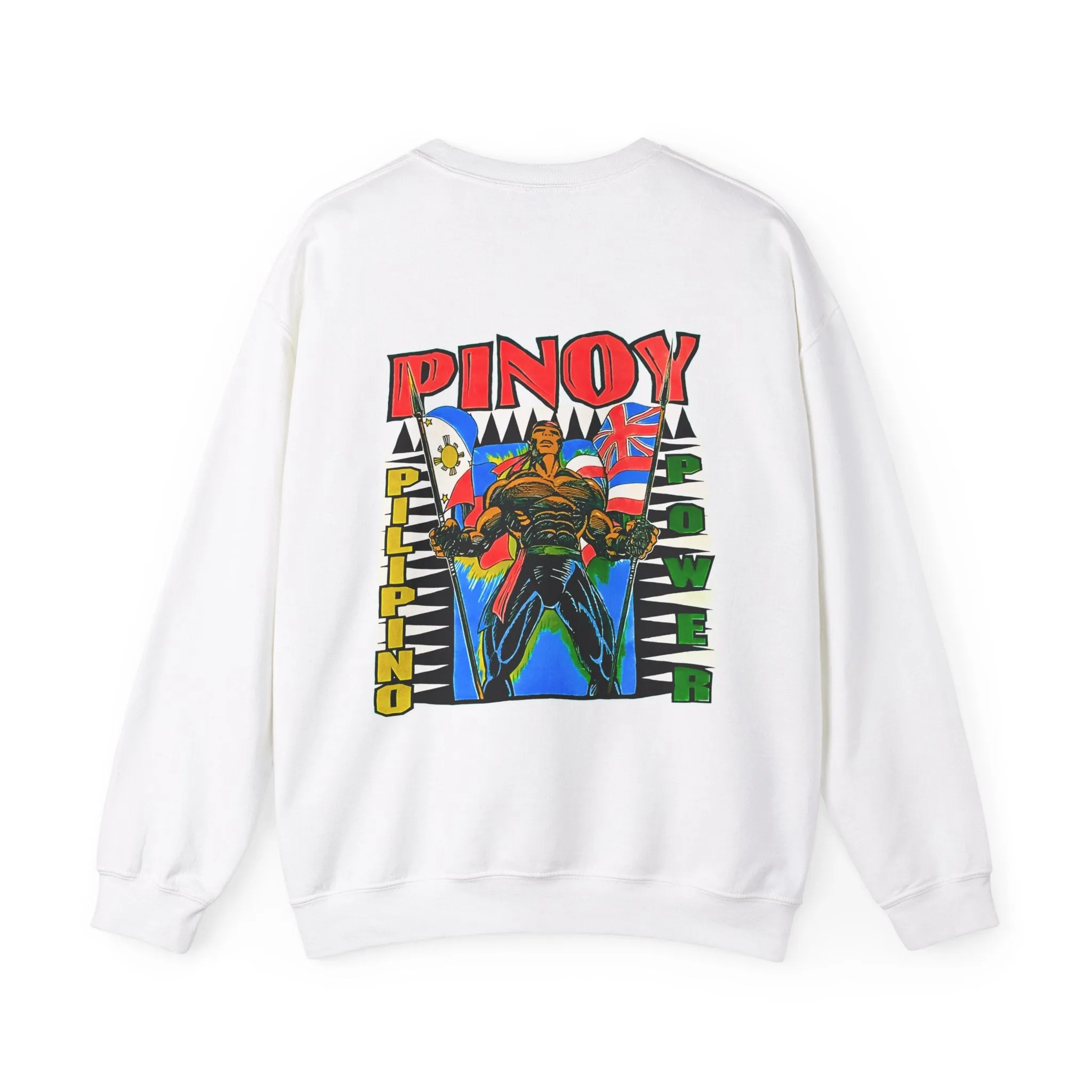 Filipino Strength Pinoy Pilipino Power Vintage Design 90s New Print Unisex Heavy Blend™ Crewneck Sweatshirt