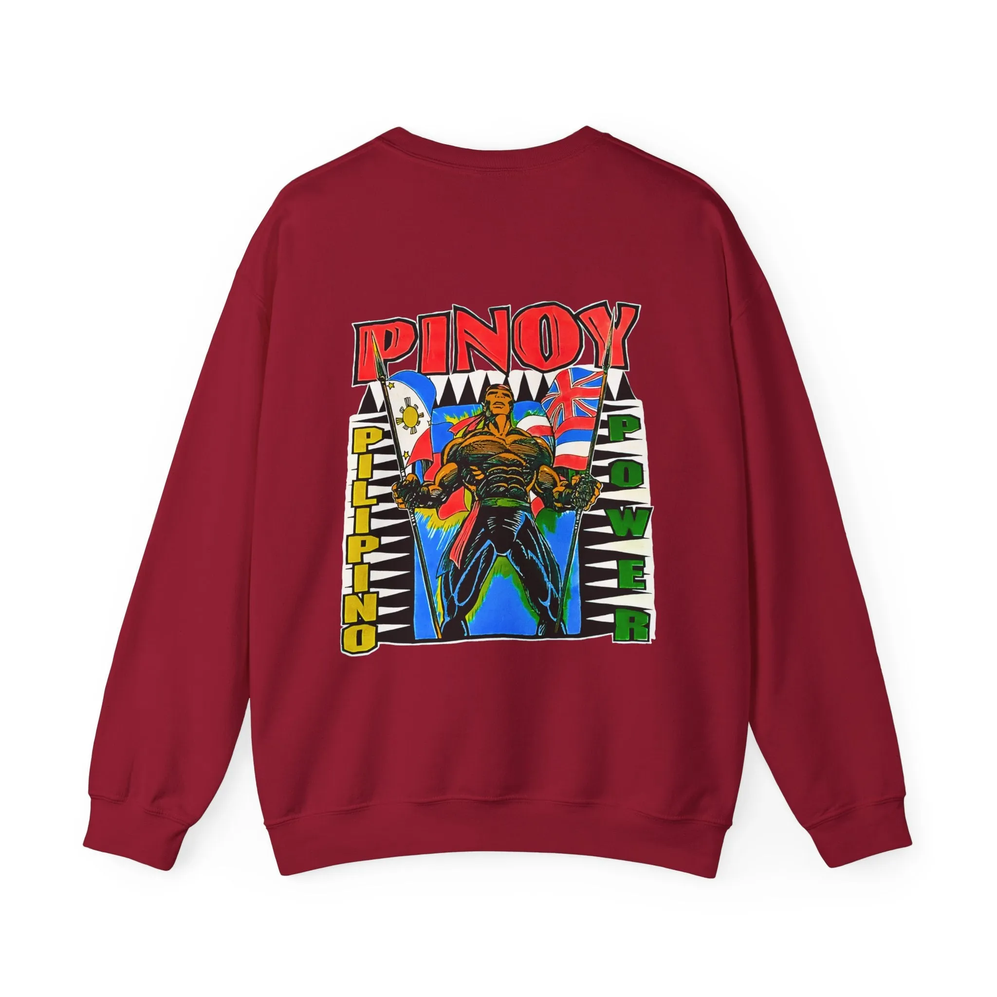 Filipino Strength Pinoy Pilipino Power Vintage Design 90s New Print Unisex Heavy Blend™ Crewneck Sweatshirt