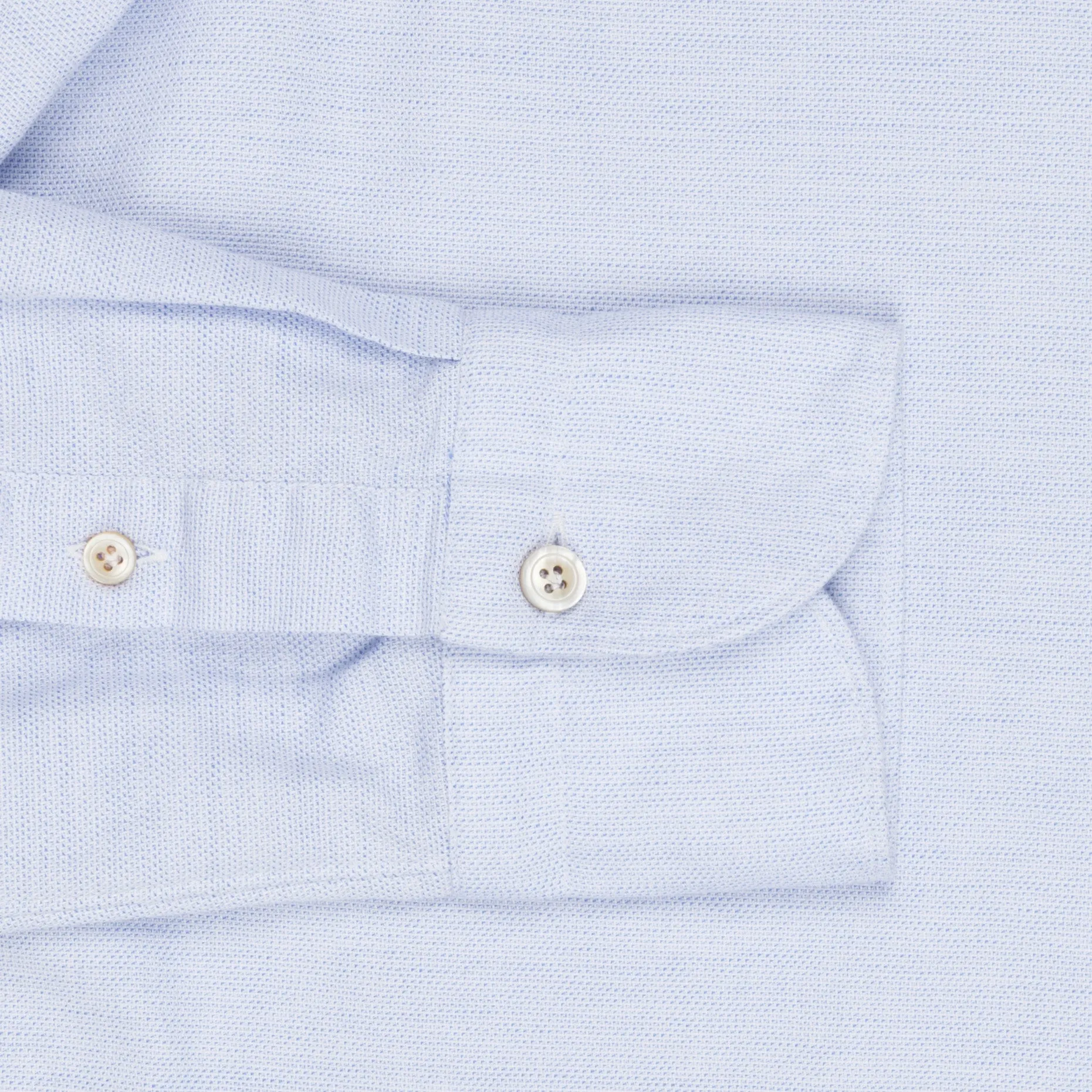Finamore Gaeta Shirt Sergio Collar Loose Weave Blue