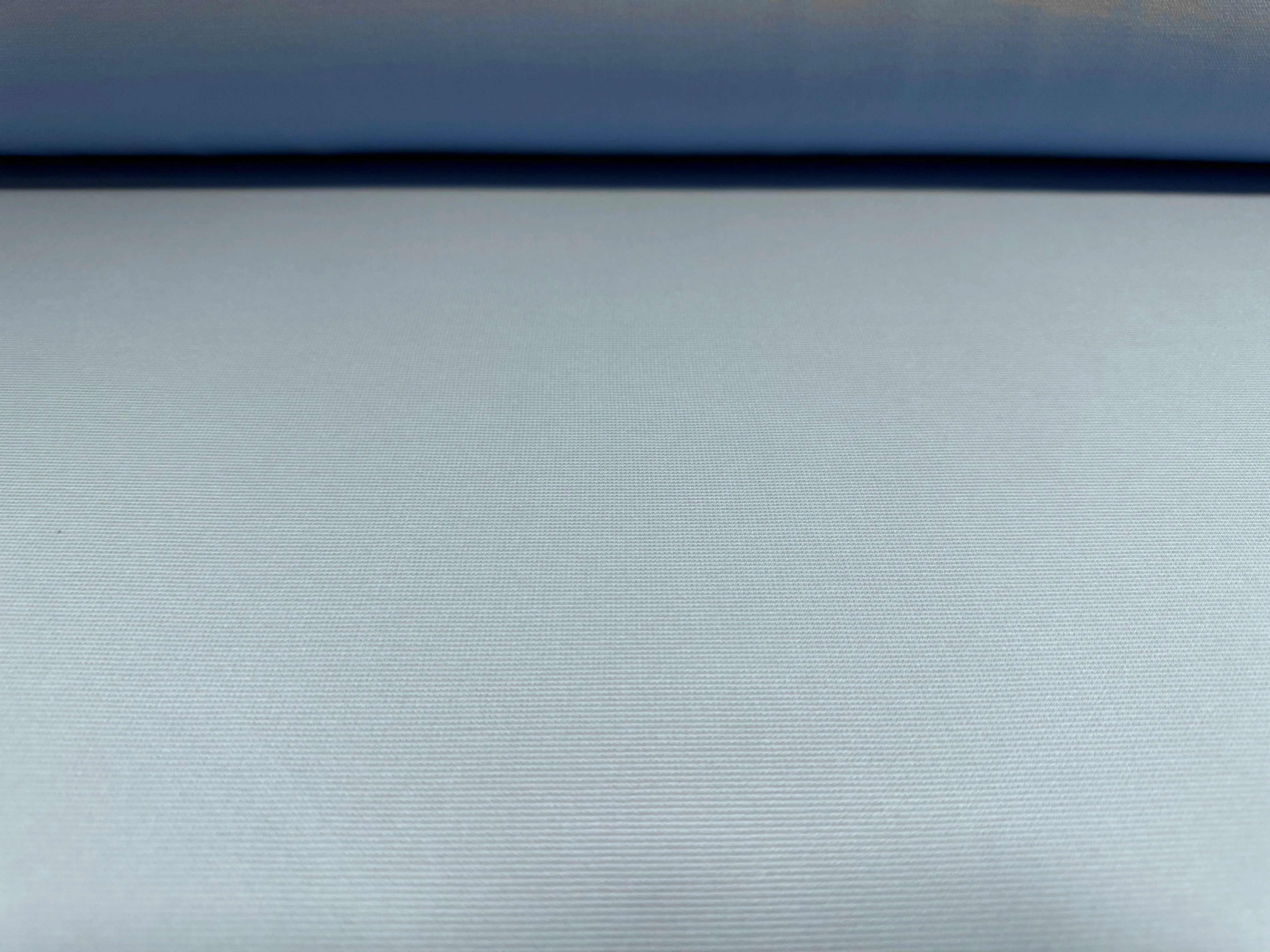 Fine ottoman rib stretch double jersey fabric , per metre - plain - baby blue