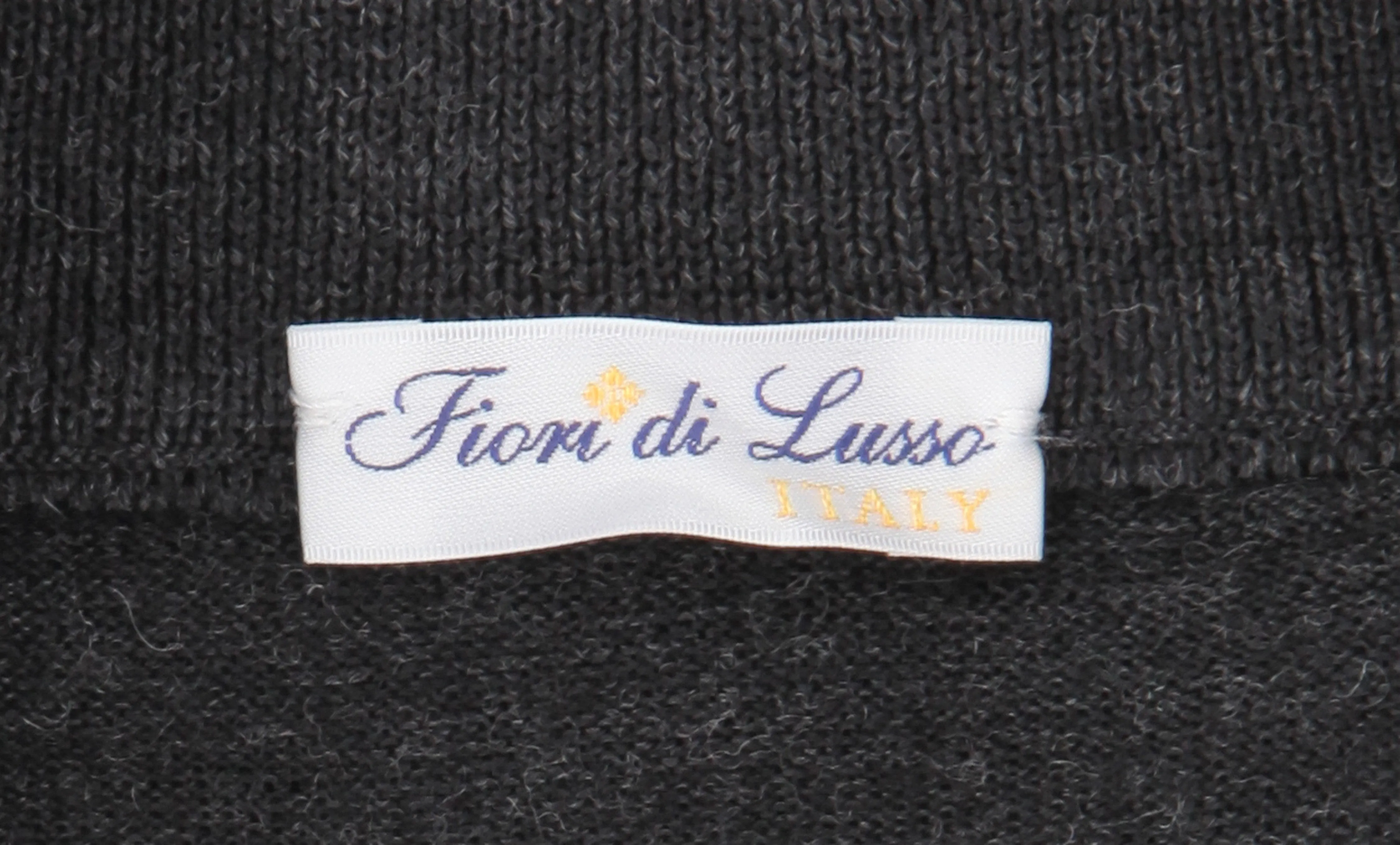 Fiori Di Lusso Dark Gray 1/4 Zip Sweater