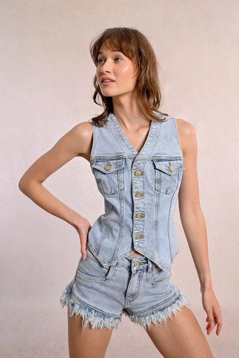 FITTED DENIM JACKET