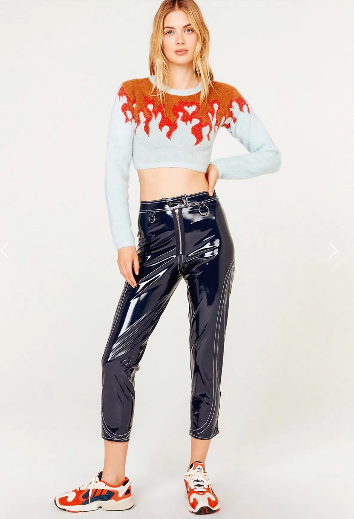 Flame mohair sweater