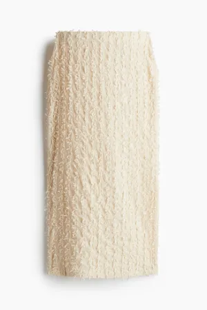Frayed skirt