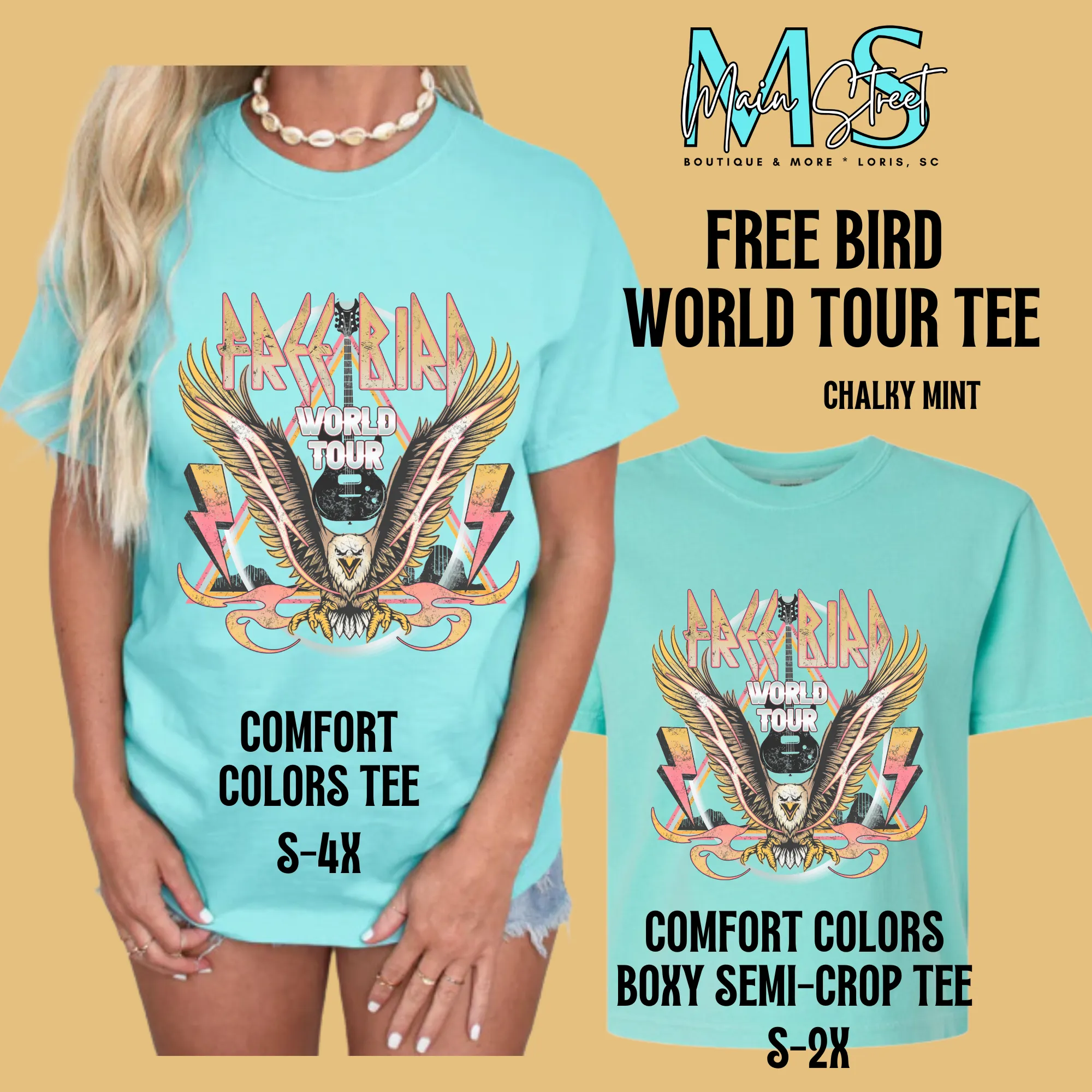 Free Bird World Tour Tee