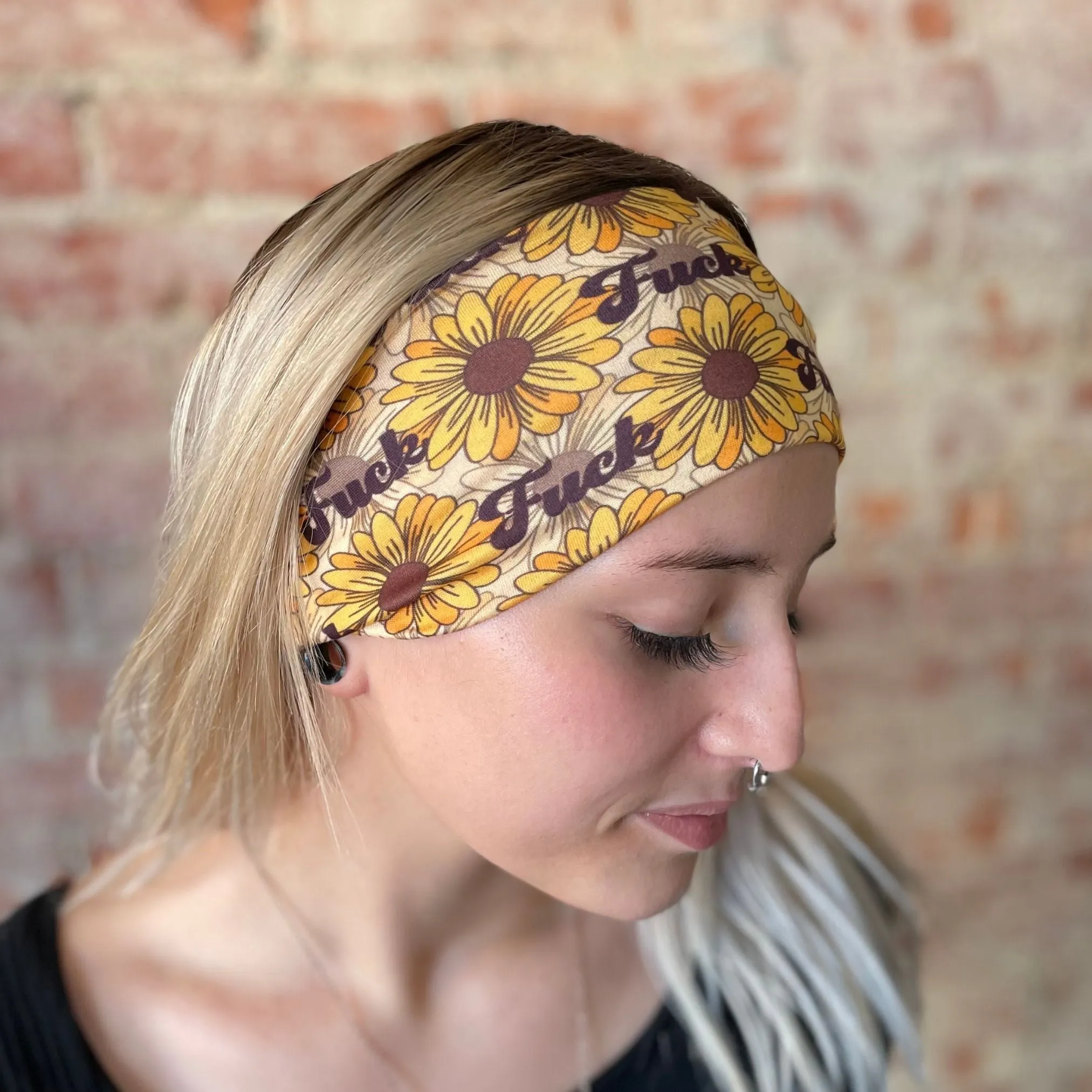 Fucking Sunflowers Stretch Headband
