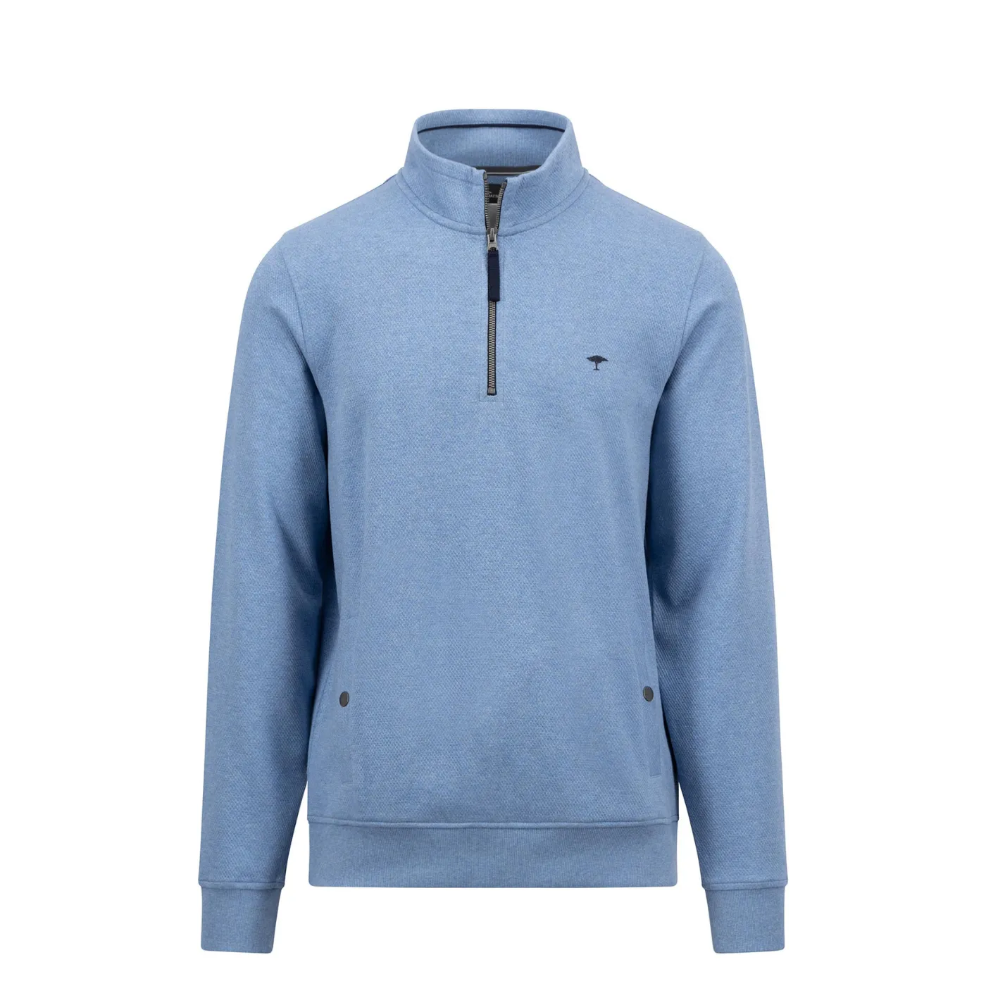 Fynch-Hatton Structured Cotton Half-Zip