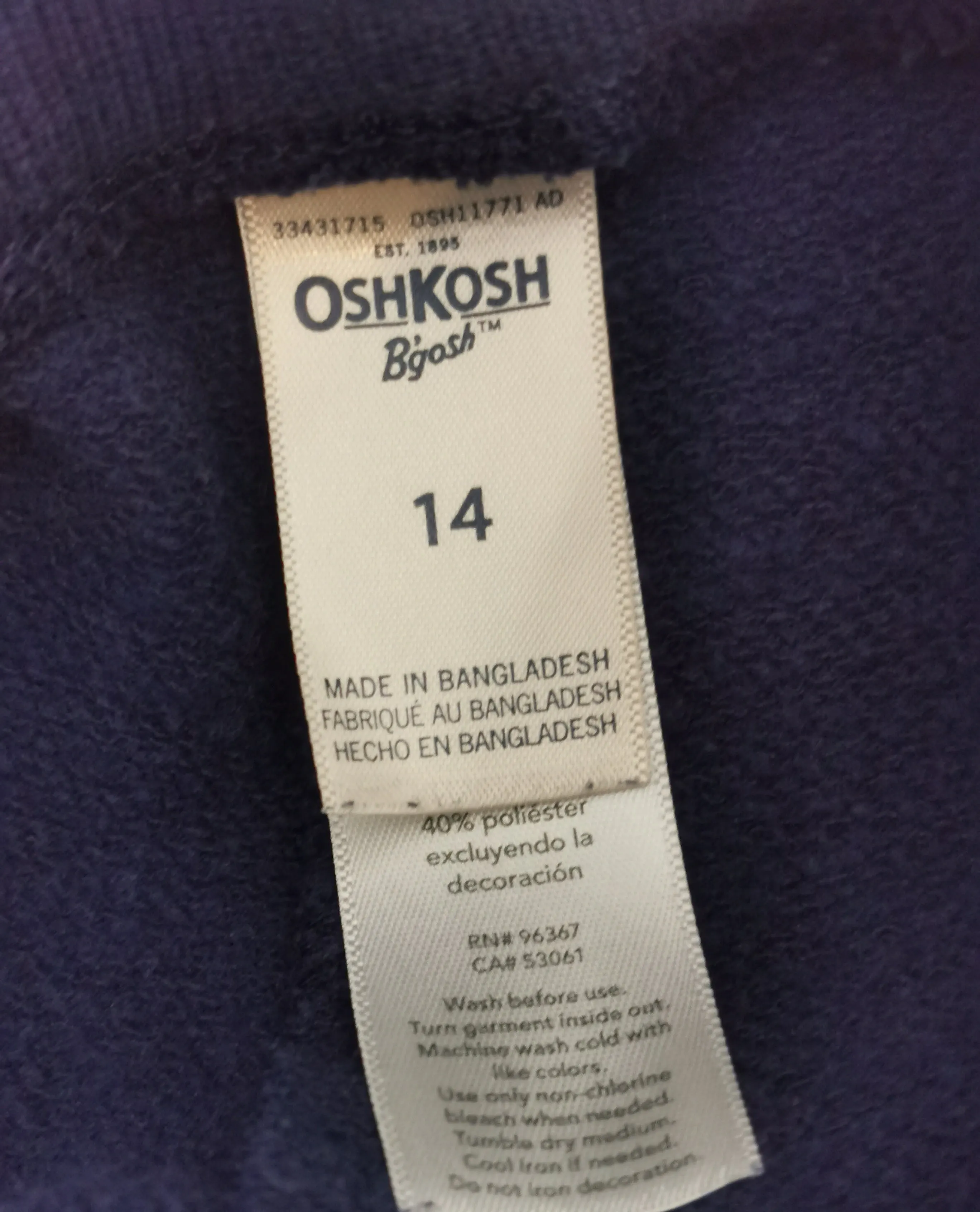 GIRL SIZE 14 YEARS - OSHKOSH, Soft Shorts VGUC B4