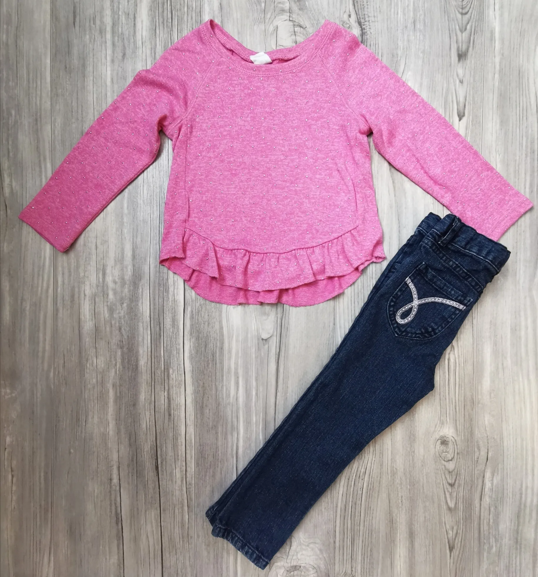 GIRL SIZE 2 YEARS - CALVIN KLEIN / Baby GAP, 2 Piece Mix N Match Fall Outfit EUC B21