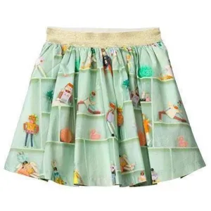 Girls Green Sunday Skirt