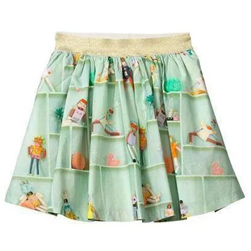 Girls Green Sunday Skirt