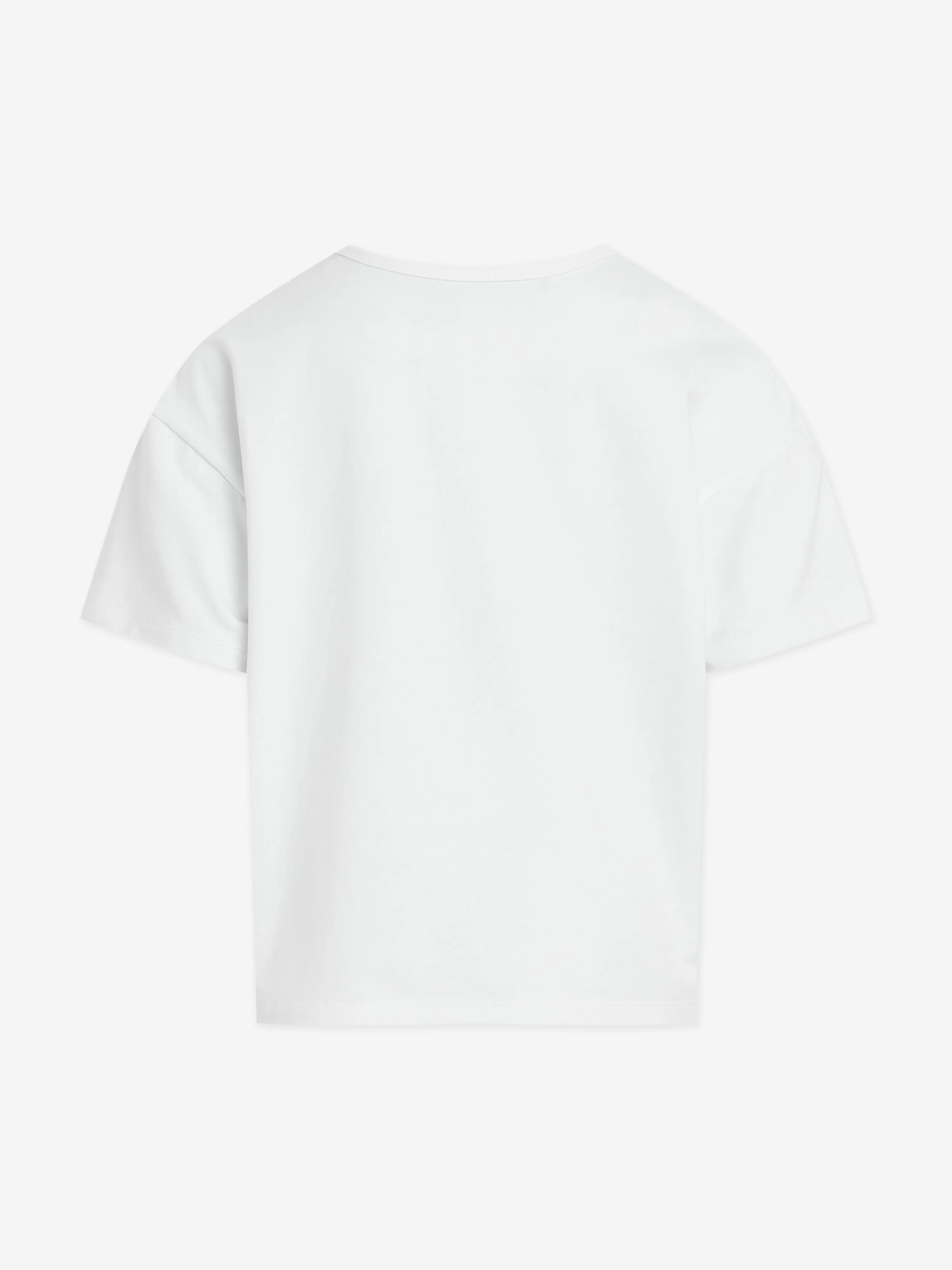 Girls Metallic CK T-Shirt in White