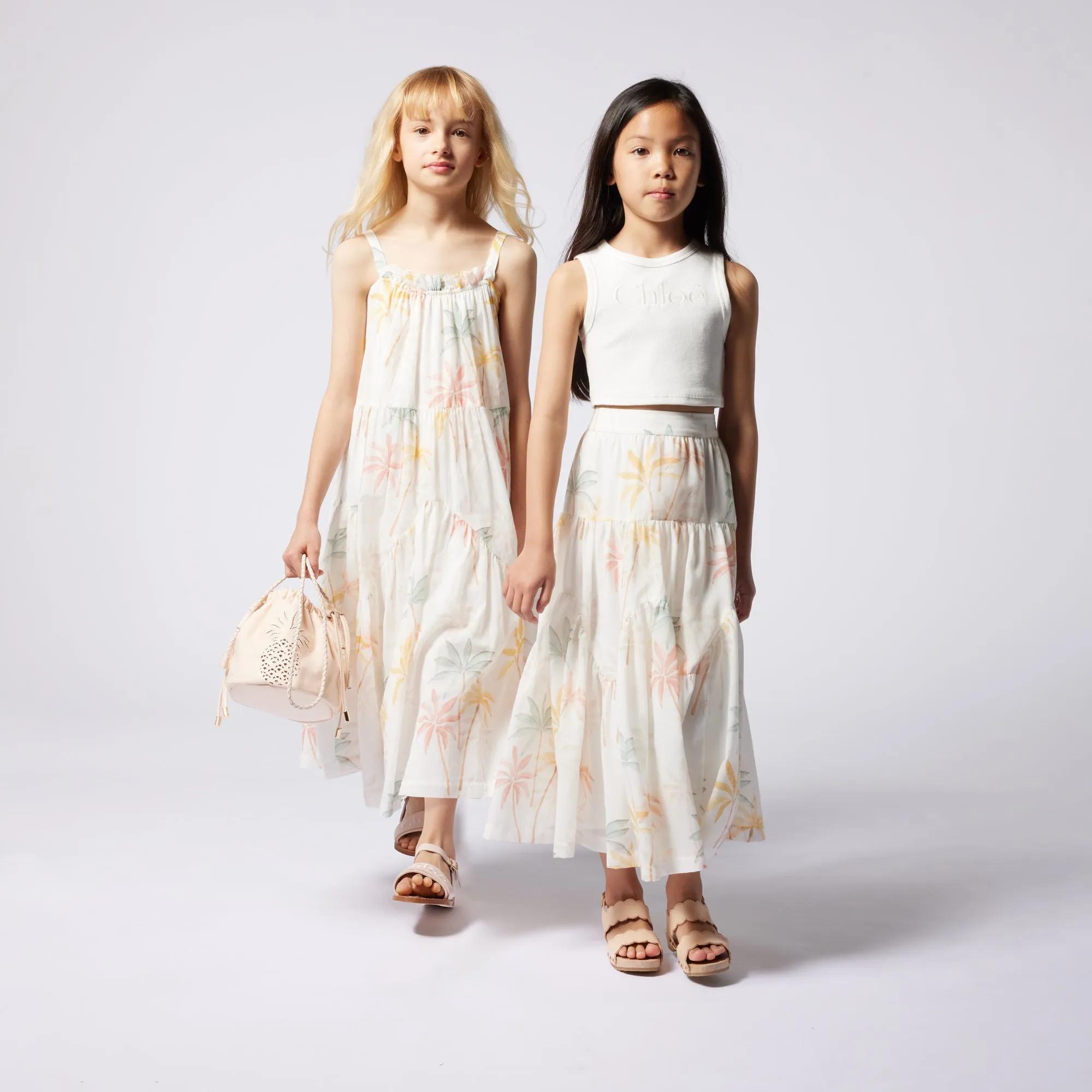 Girls Multicoloured Long Skirt