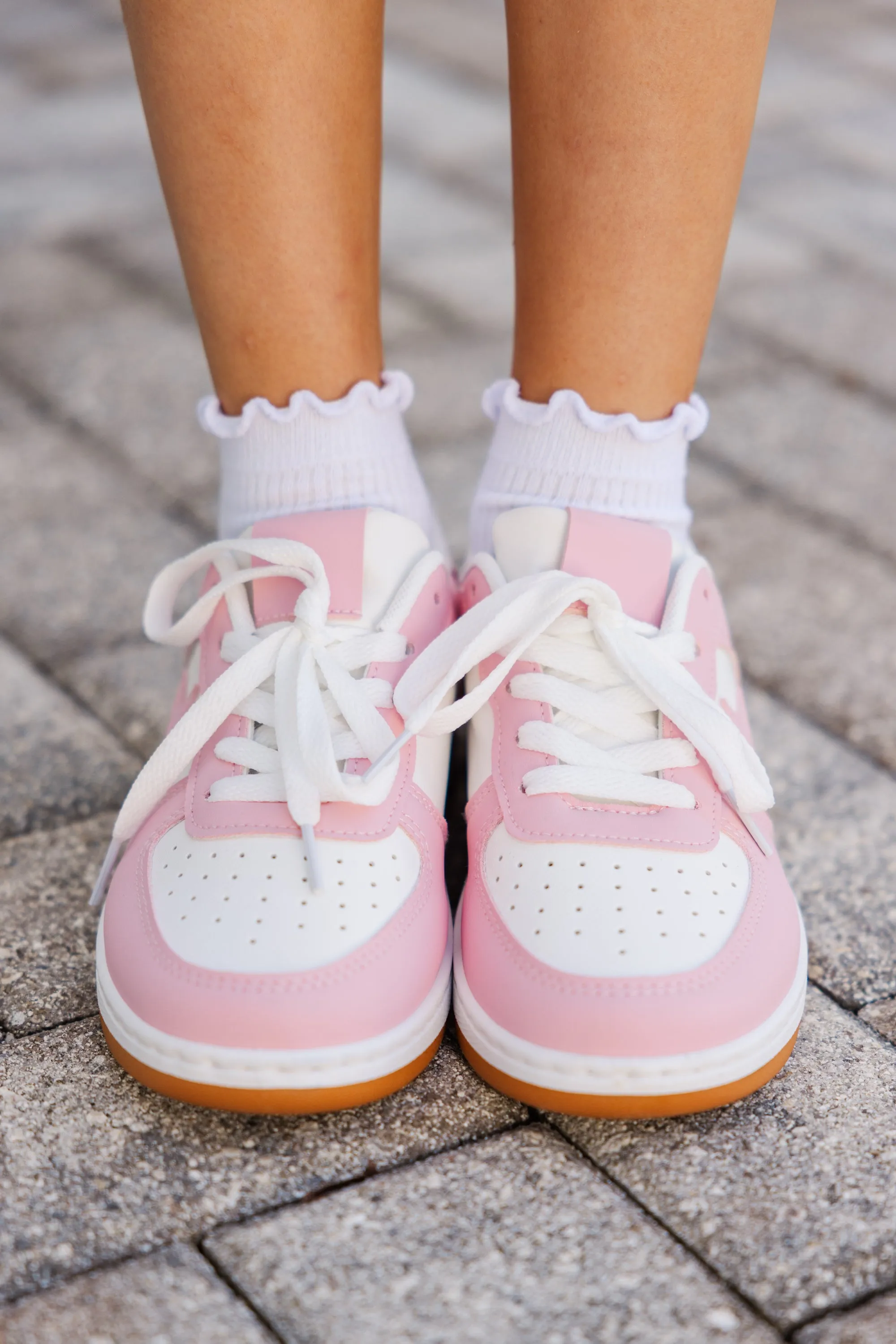 Girls: The Jordyn Pink Sneakers