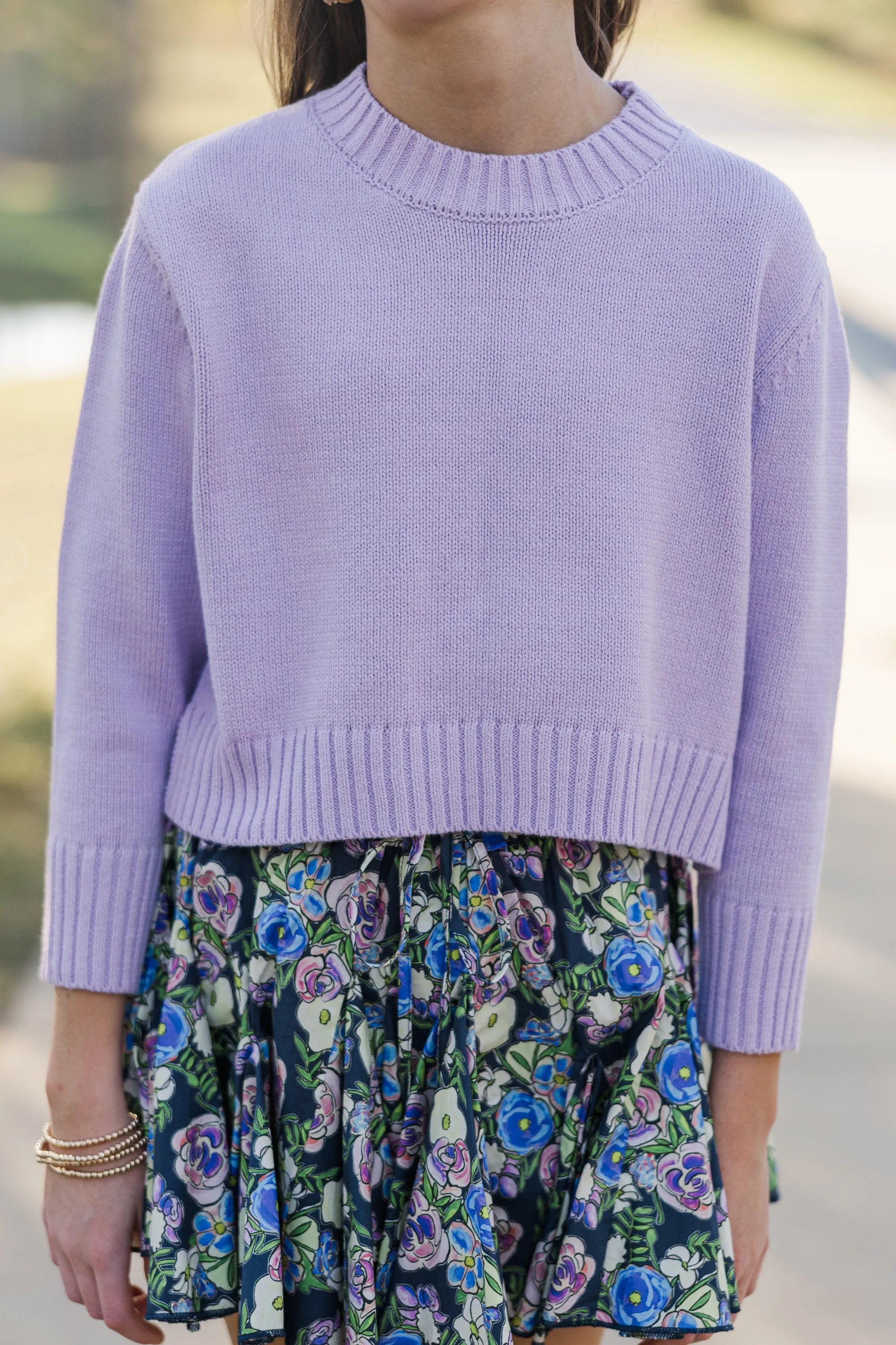Girls: The Lucy Lavender Purple Sweater
