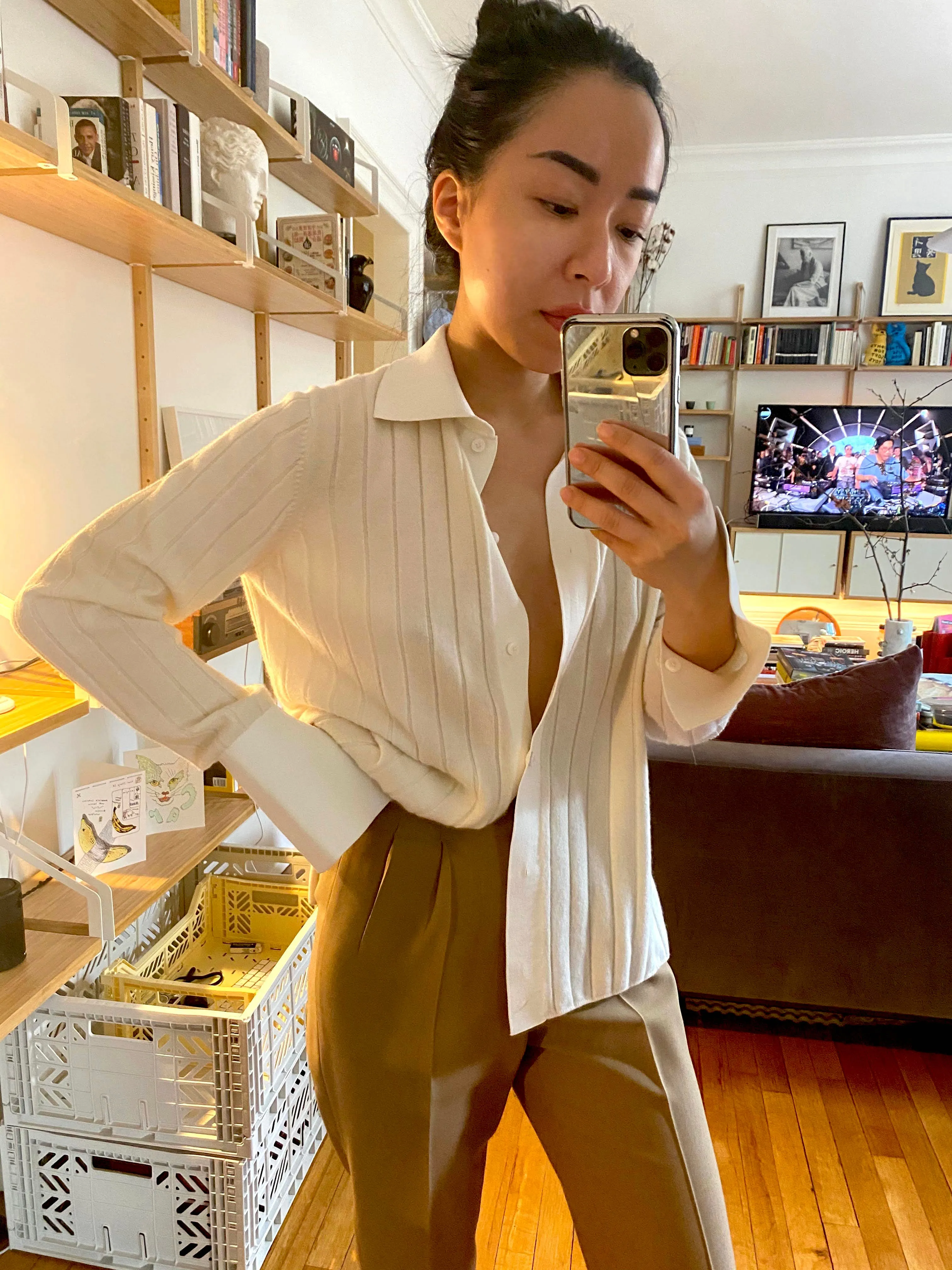 GISELLE RELAXING SHIRT IN MILK