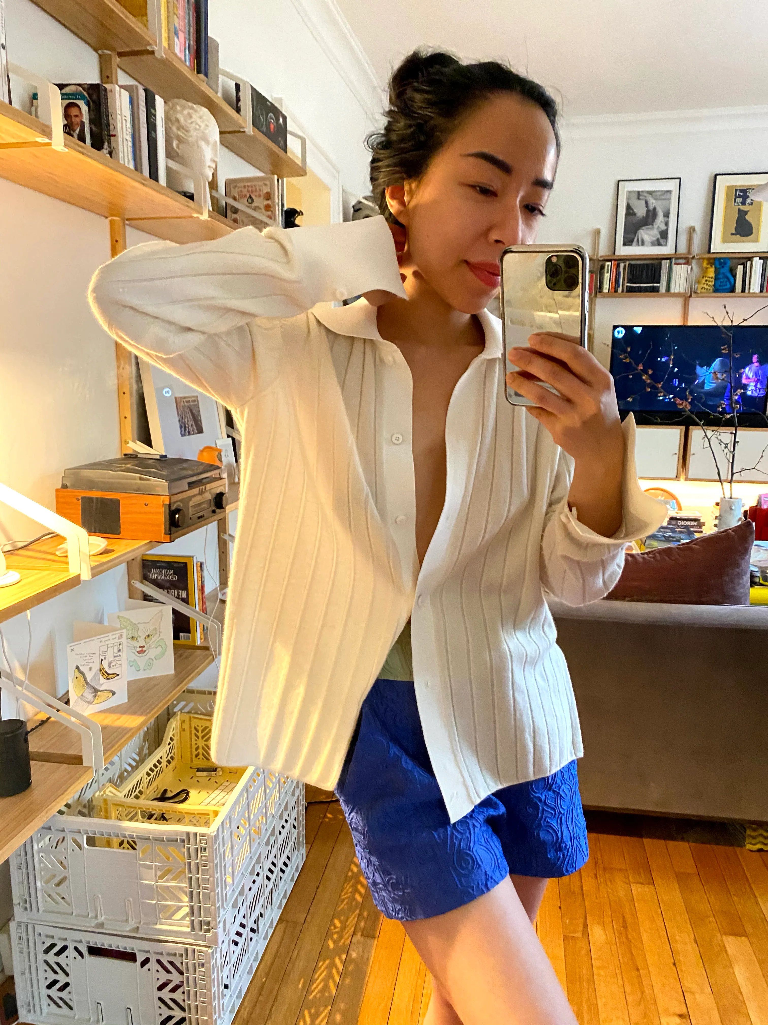 GISELLE RELAXING SHIRT IN MILK