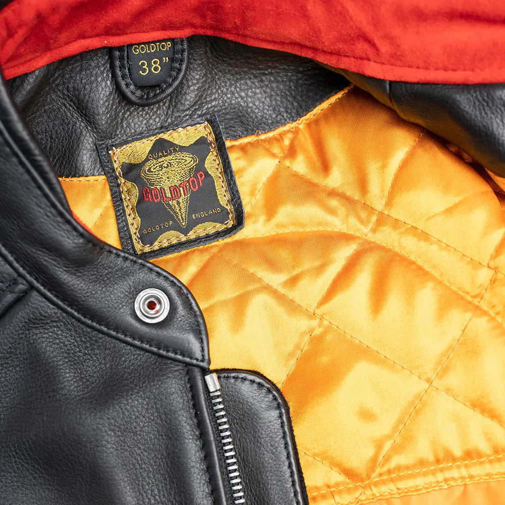 GOLDTOP FLAT TRACKER JACKET (CE ARMOURED) - BLACK