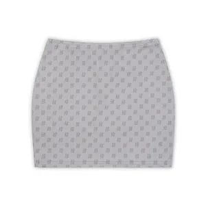 Grey mini skirt “ B “monogram