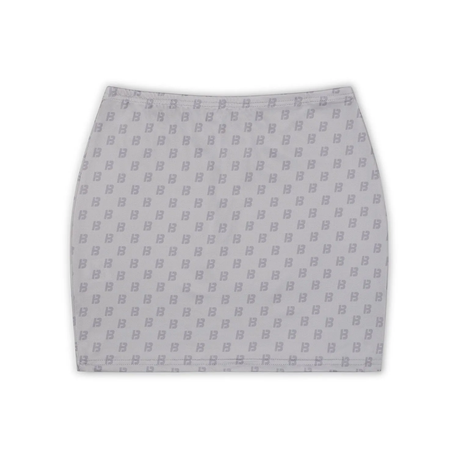 Grey mini skirt “ B “monogram