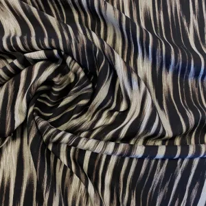 H57 | Sepia Stripe Viscose (60cm end of bolt)