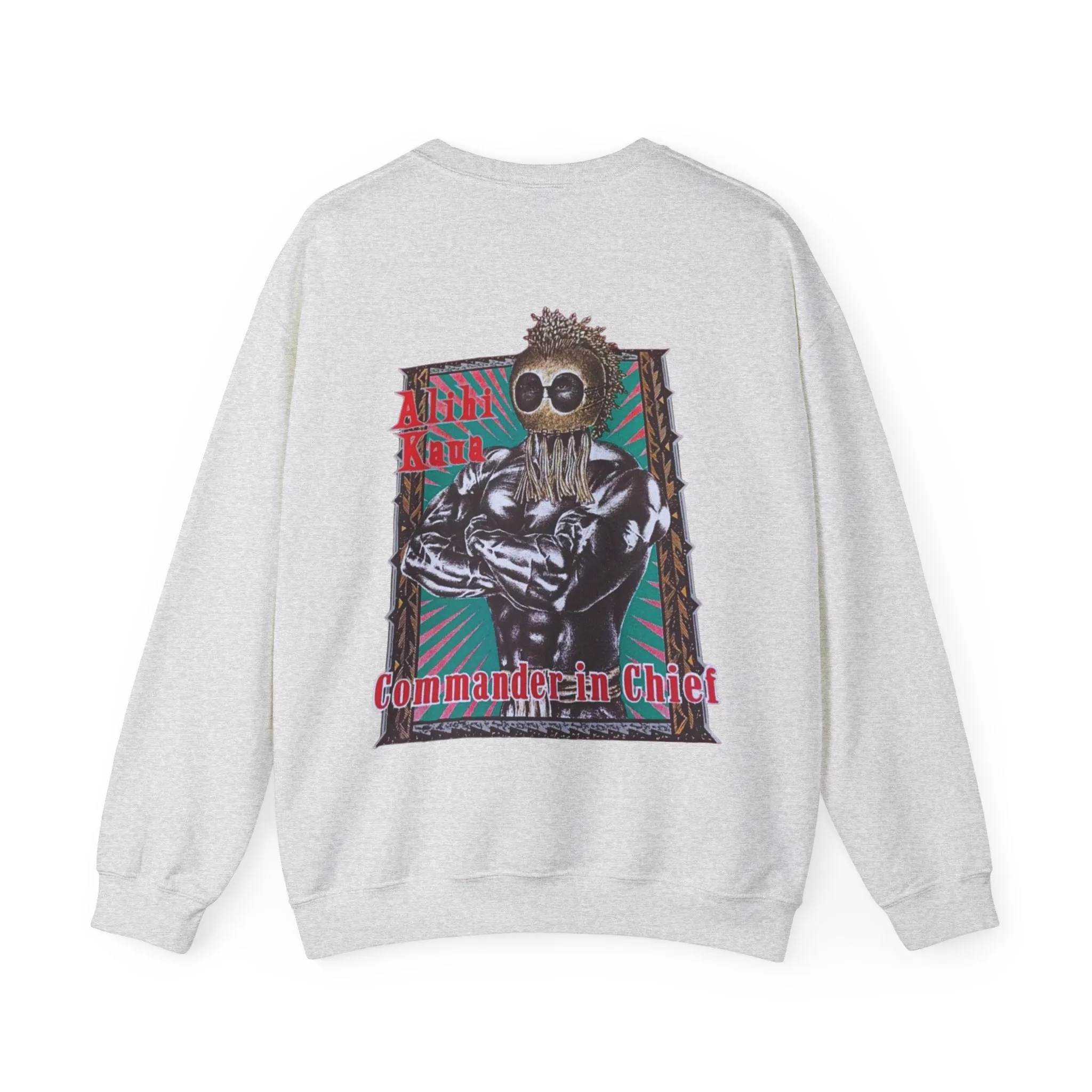 Hawaiian Strength Alihi Kaua Commander in Chef Vintage Design 90s New Print Unisex Heavy Blend™ Crewneck Sweatshirt