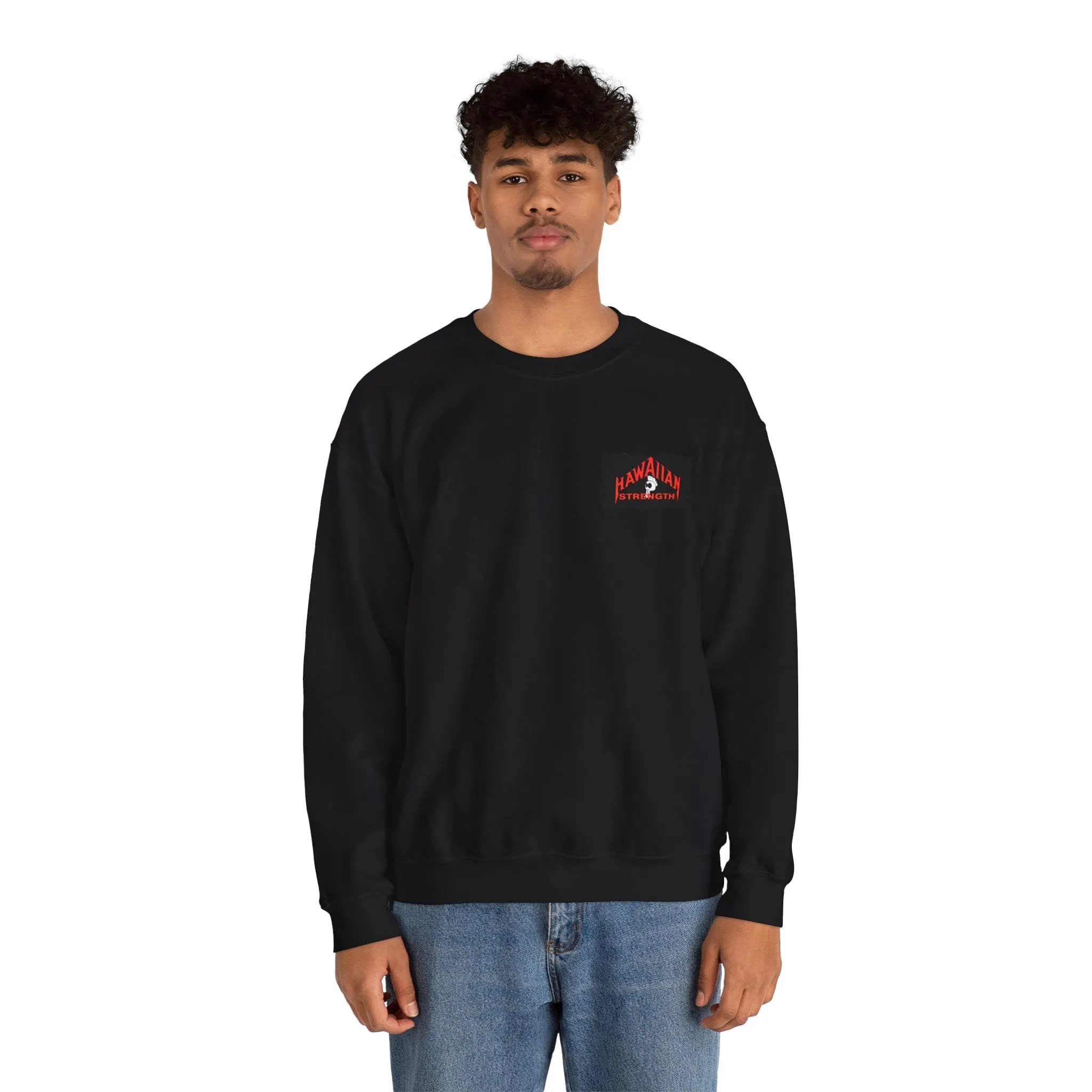 Hawaiian Strength Brave Warriors Ke Koa Vintage Design 90s New Print Unisex Heavy Blend™ Crewneck Sweatshirt