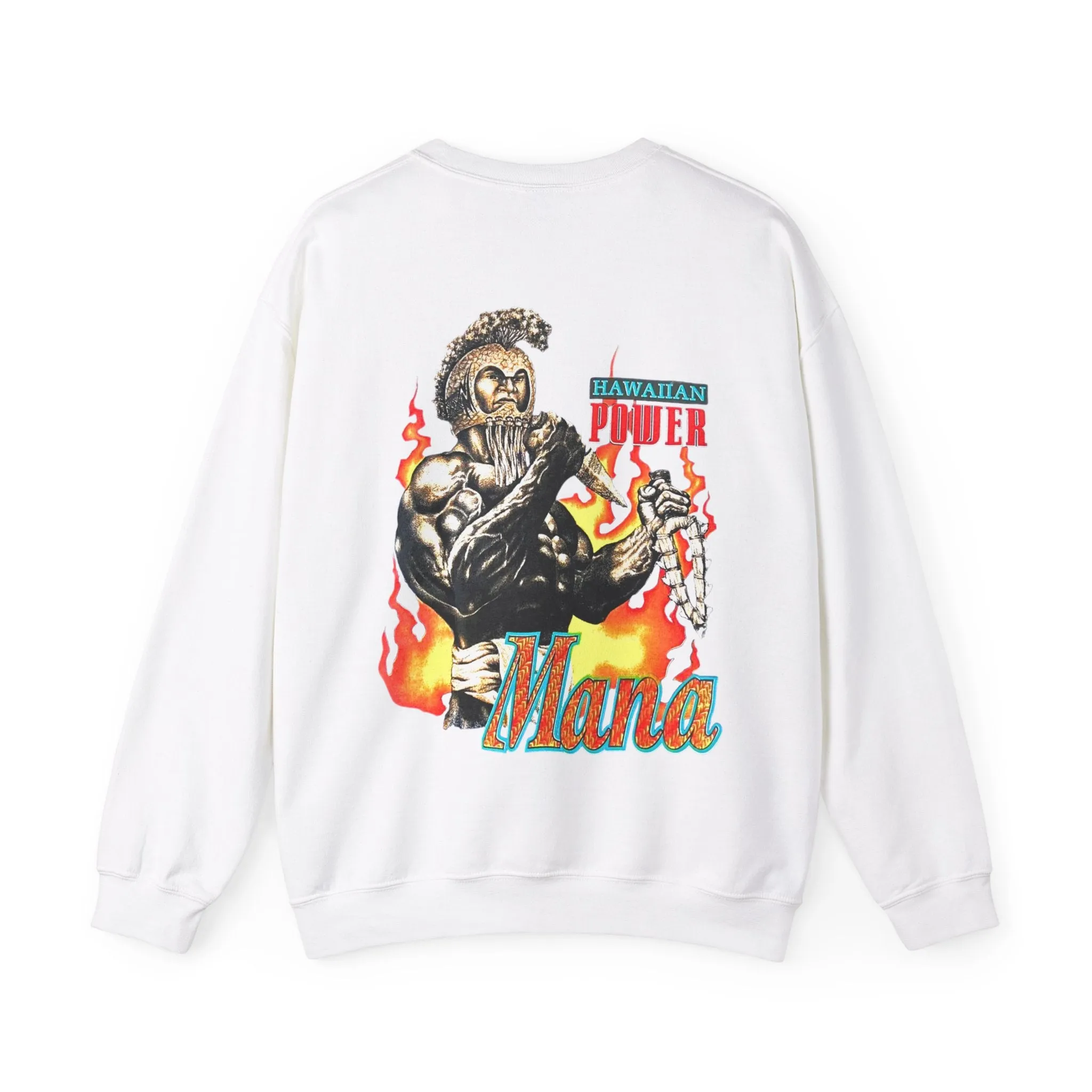 Hawaiian Strength Hawaiian Power Mana Vintage Design 90s New Print Unisex Heavy Blend™ Crewneck Sweatshirt