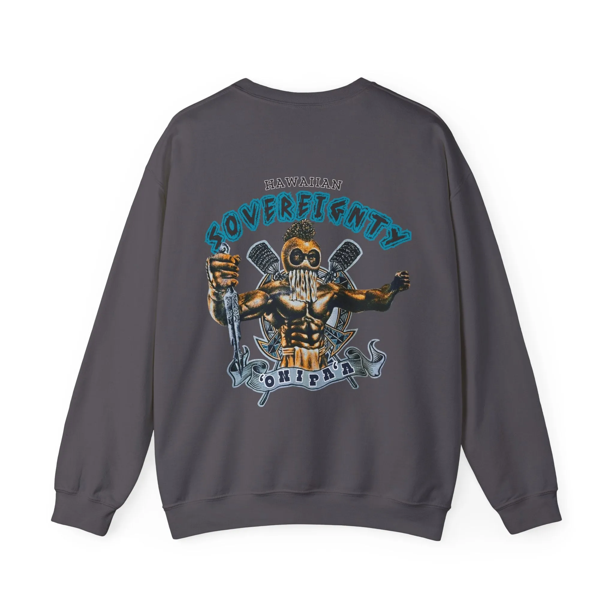 Hawaiian Strength Hawaiian Sovereignty 'Onipa'a Vintage Design 90s New Print Unisex Heavy Blend™ Crewneck Sweatshirt