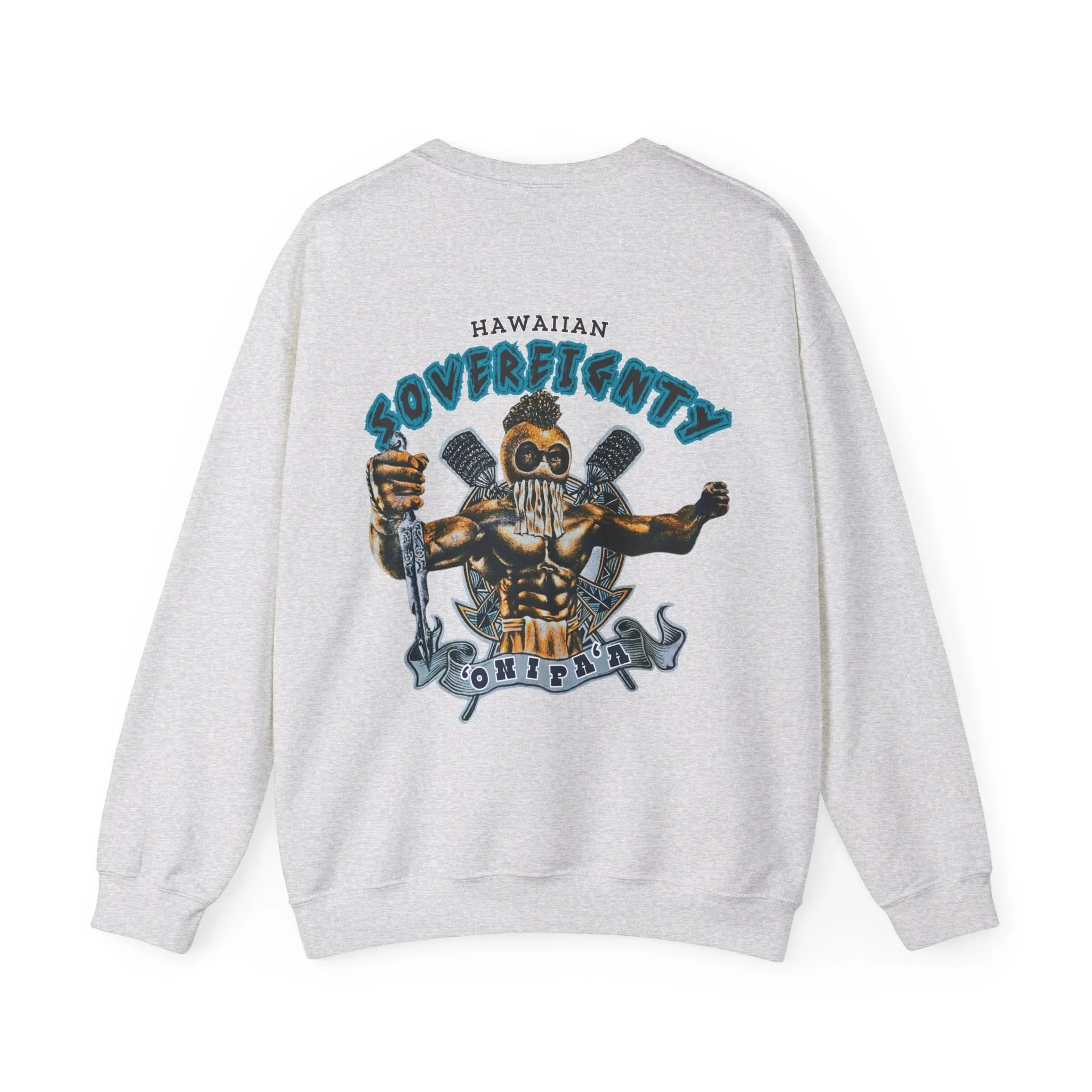 Hawaiian Strength Hawaiian Sovereignty 'Onipa'a Vintage Design 90s New Print Unisex Heavy Blend™ Crewneck Sweatshirt