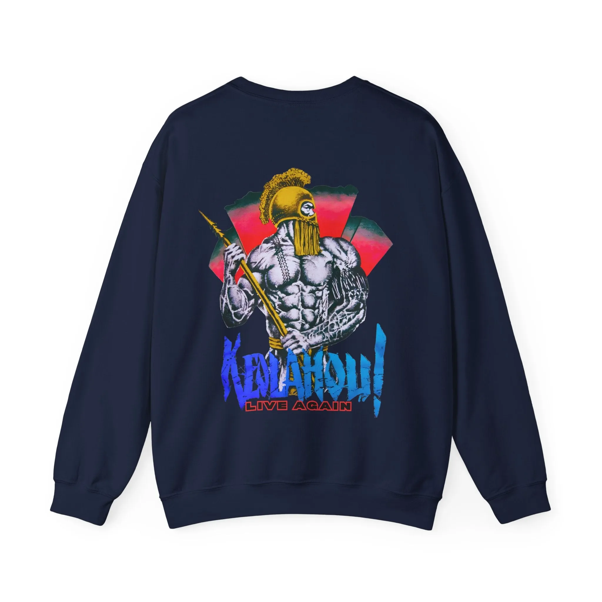 Hawaiian Strength Keolahou! Live Again Vintage Design 90s New Print Unisex Heavy Blend™ Crewneck Sweatshirt
