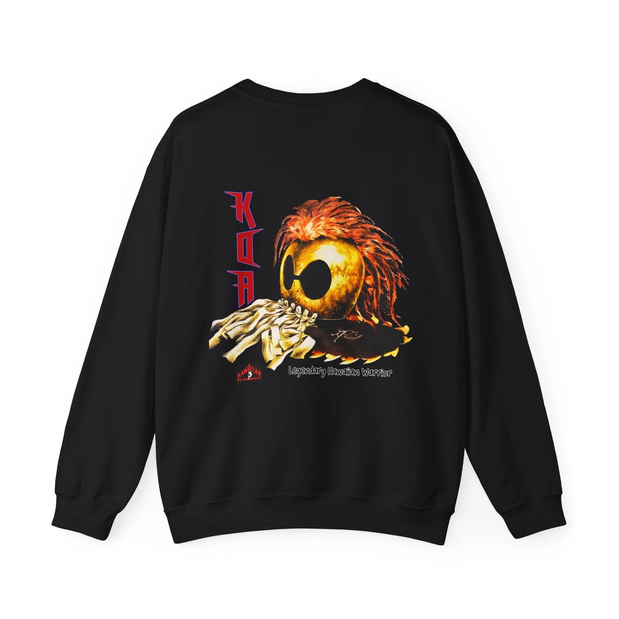Hawaiian Strength Koa Legendary Hawaiian Warrior Vintage Design 90s New Print Unisex Heavy Blend™ Crewneck Sweatshirt