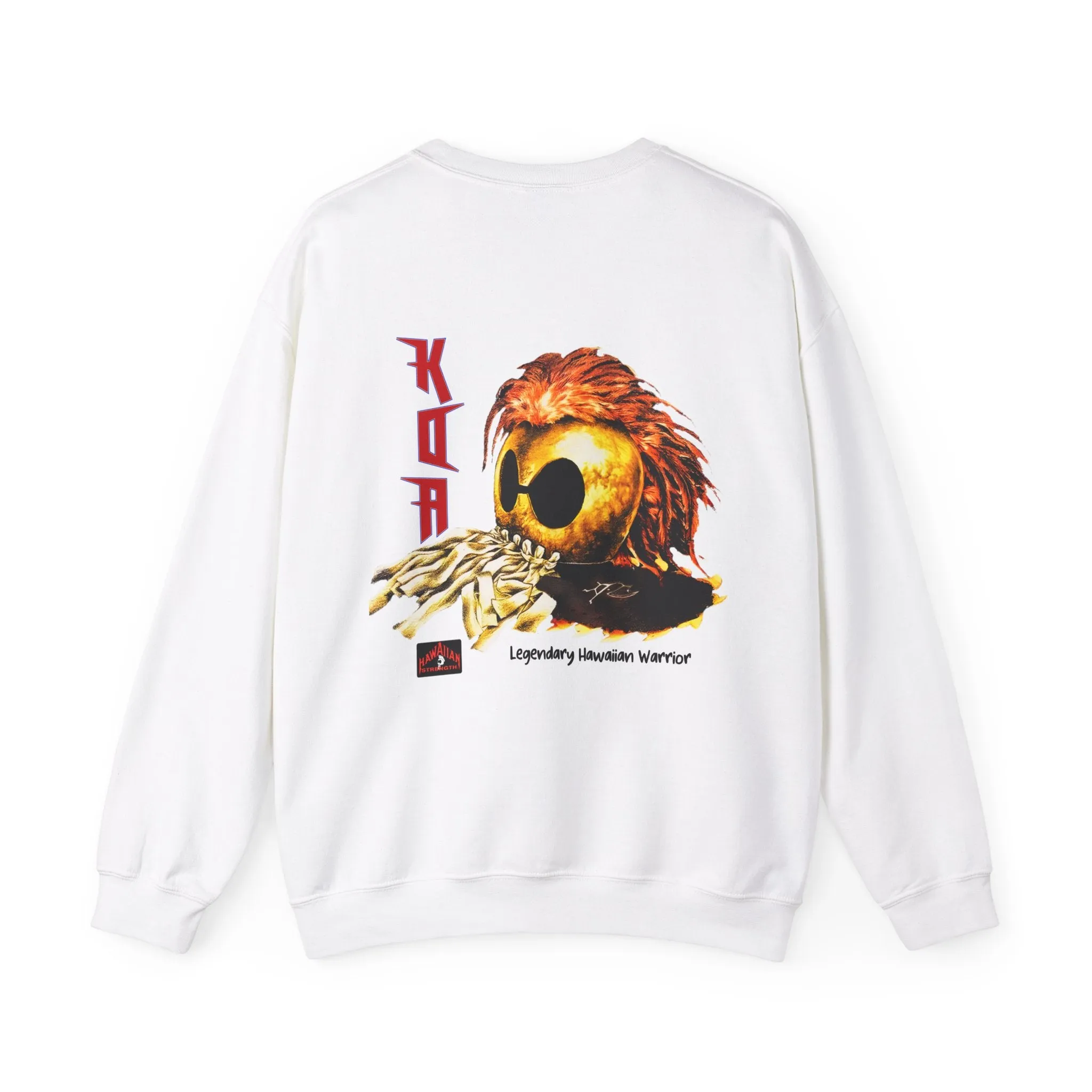 Hawaiian Strength Koa Legendary Hawaiian Warrior Vintage Design 90s New Print Unisex Heavy Blend™ Crewneck Sweatshirt